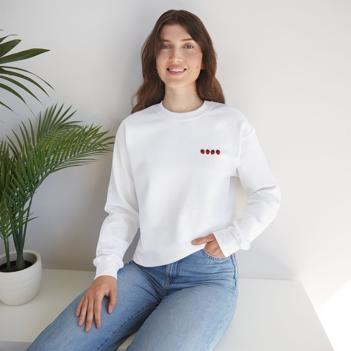 Strawberry Crewneck Sweatshirt - Unisex