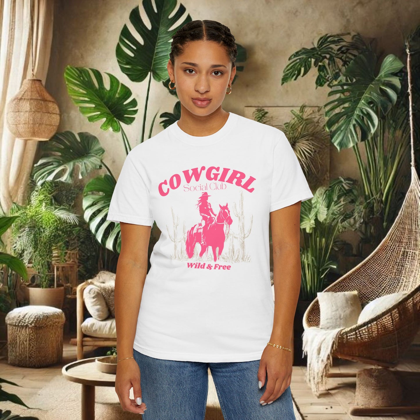 Pink Cowgirl T-shirt - Comfy Comfort Colors