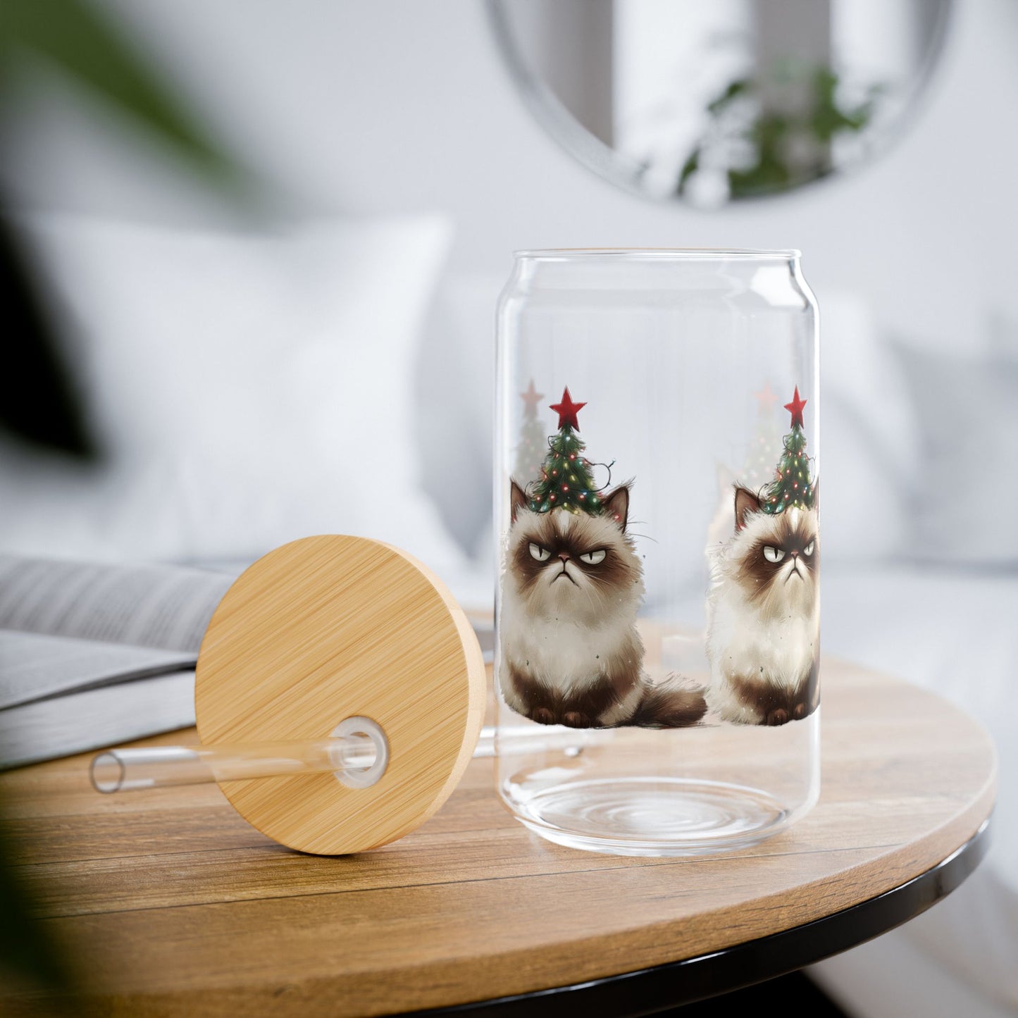 Angry Cat Glass
