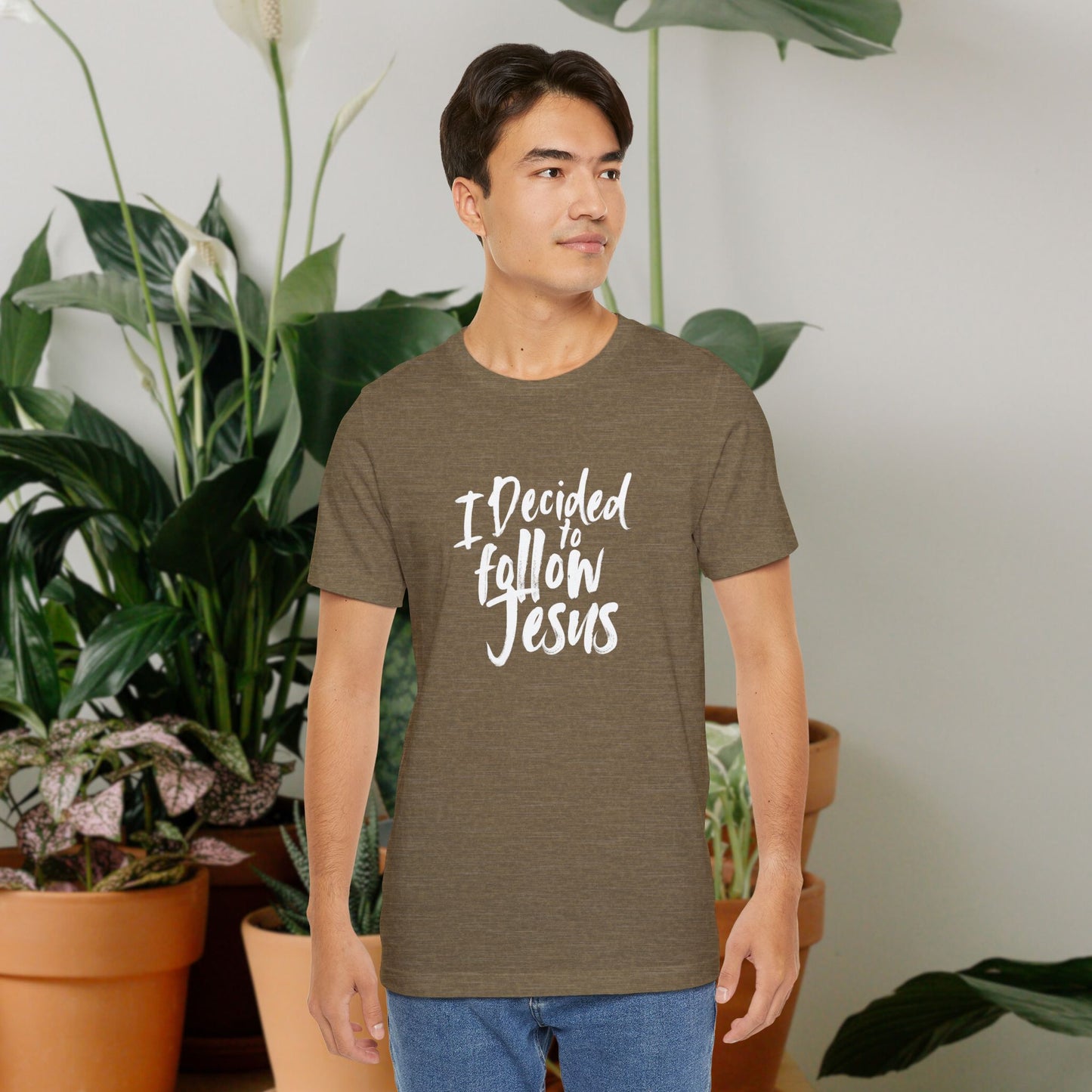 I decided to follow Jesus " white words"