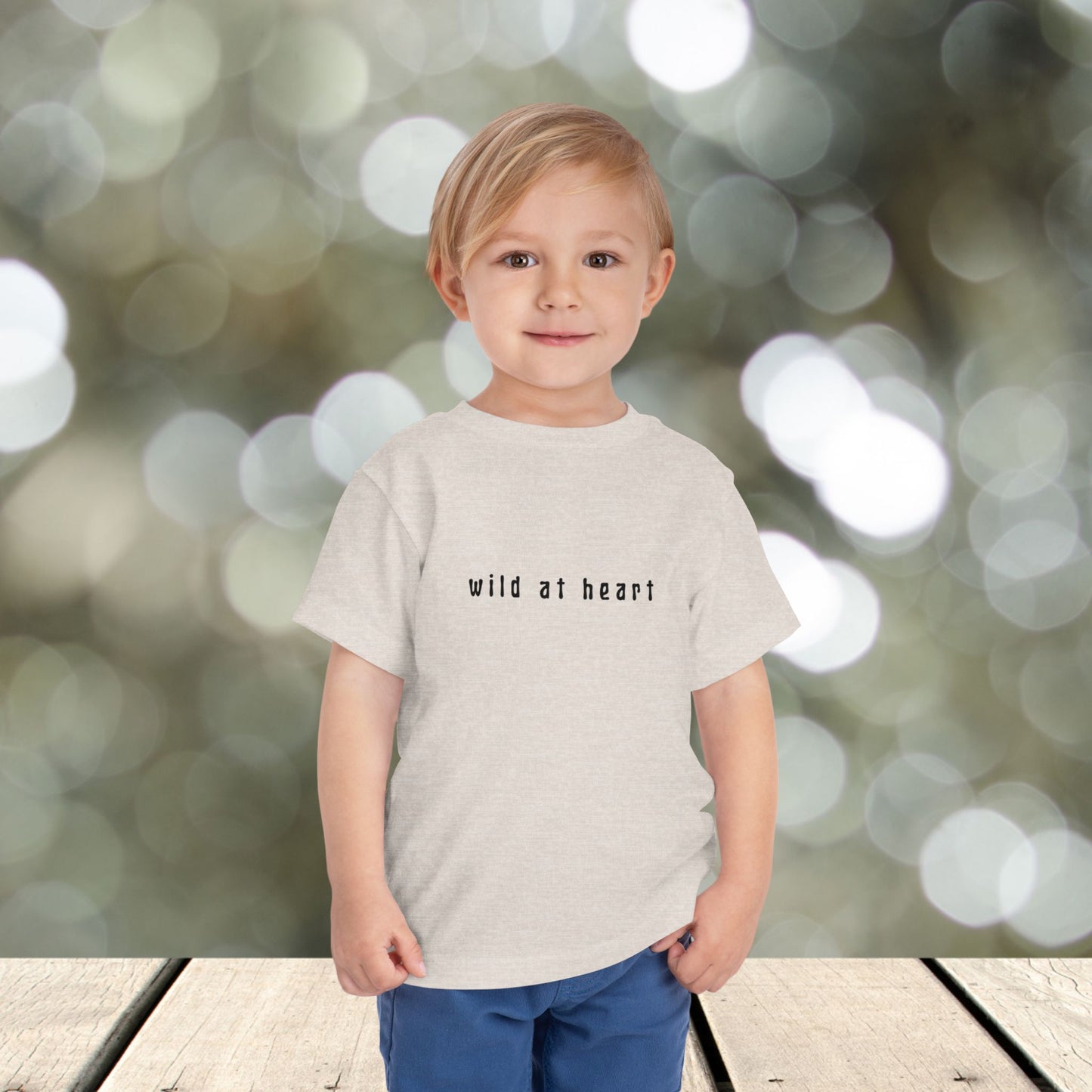 Toddler Short Sleeve Tee " WIlD AT HEART"