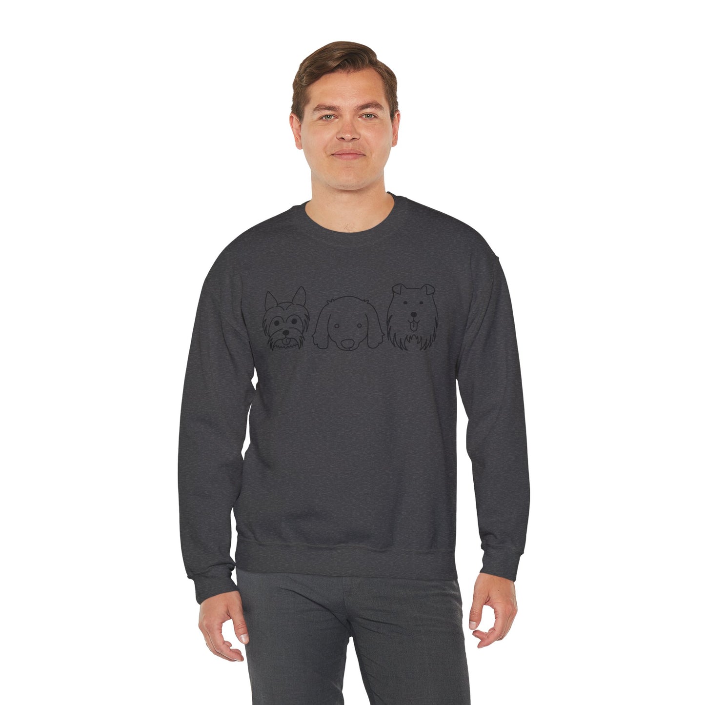 Unisex Heavy Blend™ Crewneck Sweatshirt " 3 Puppies "