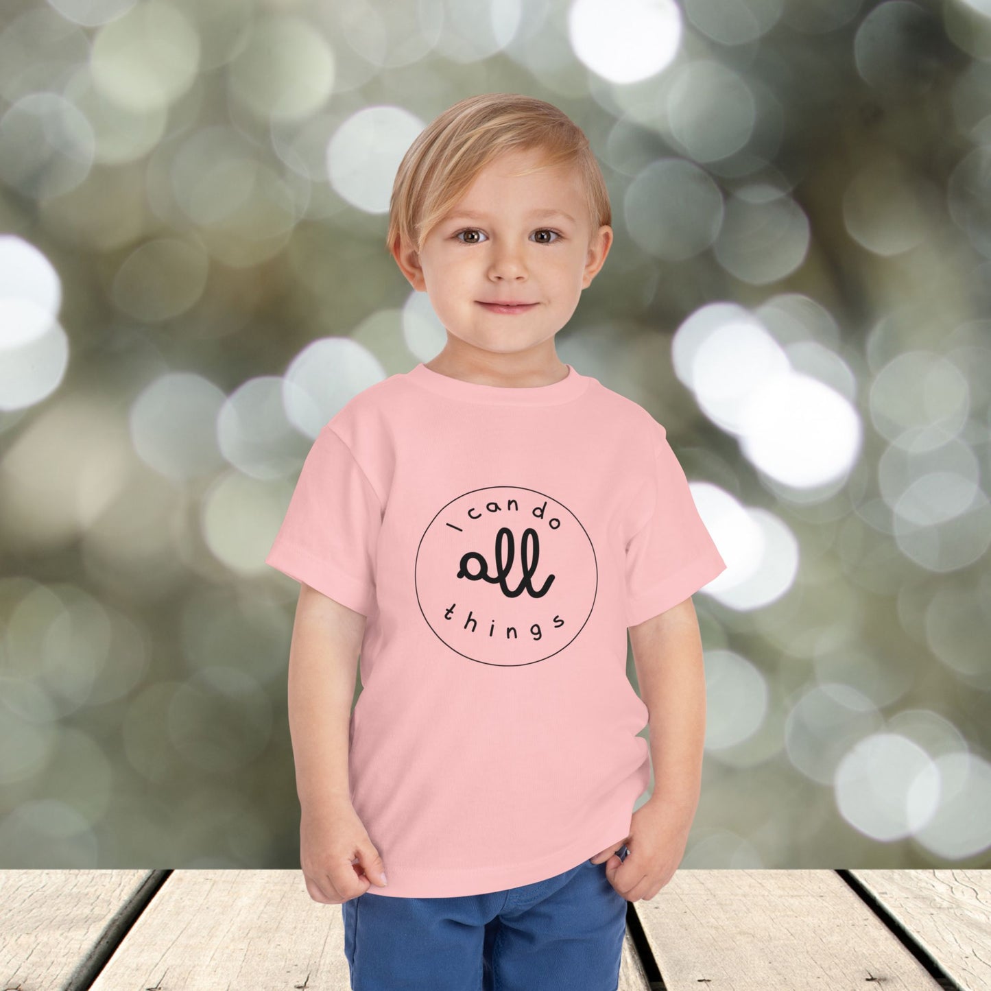 Toddler Short Sleeve Tee " I can do all things"