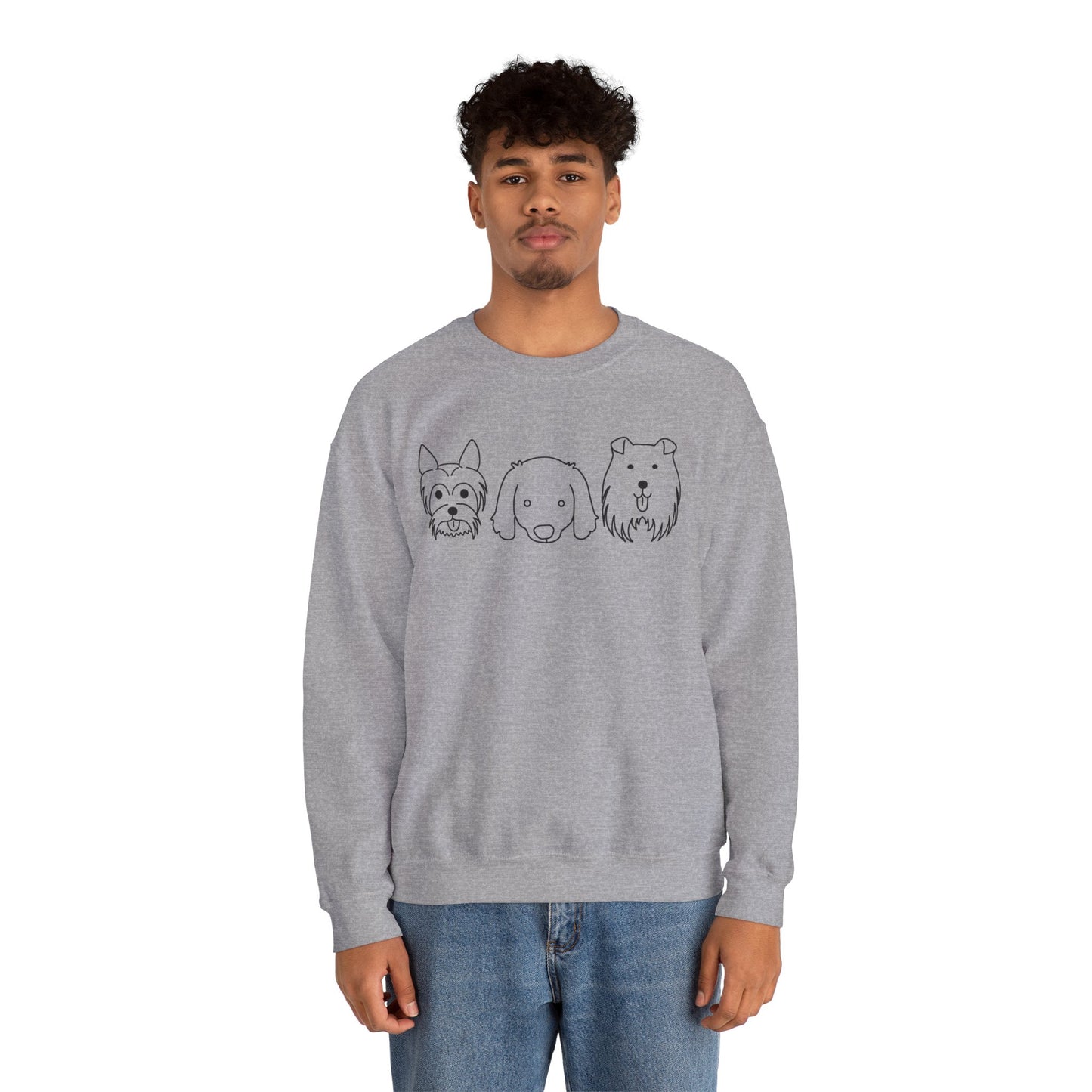 Unisex Heavy Blend™ Crewneck Sweatshirt " 3 Puppies "