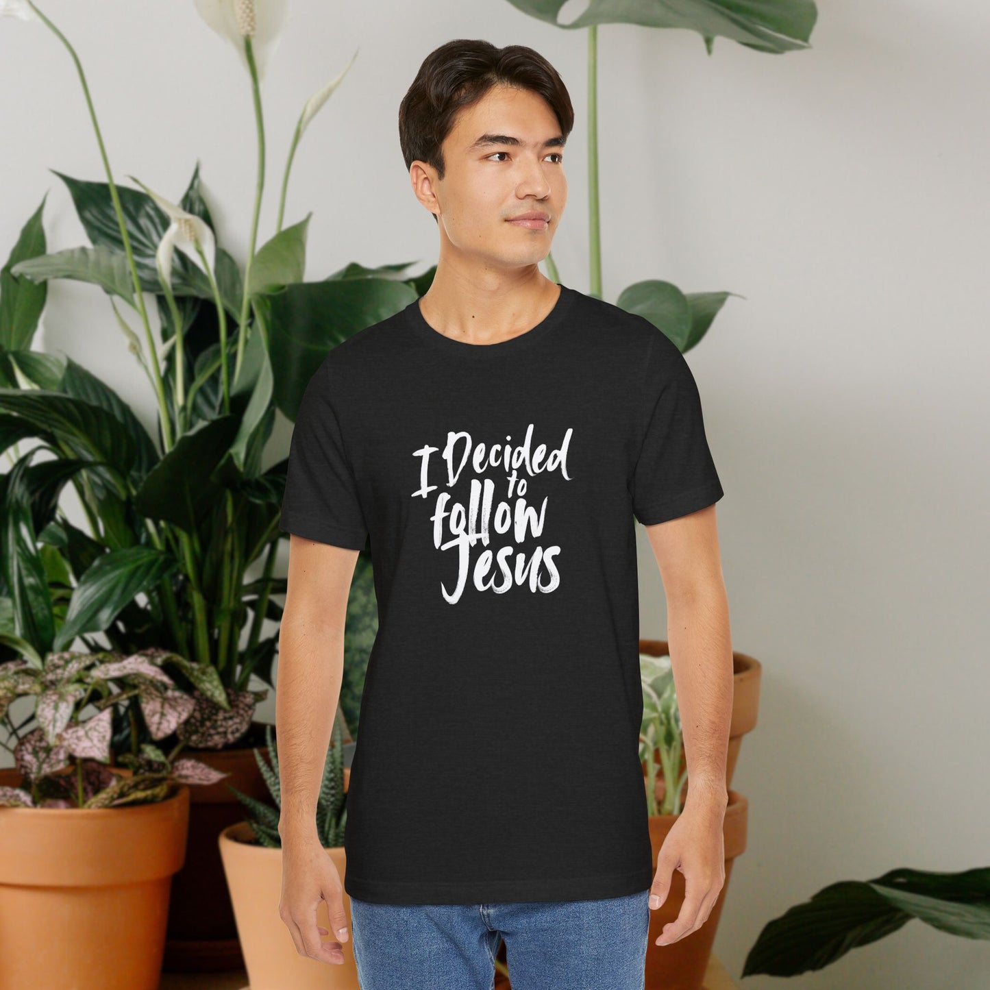 I decided to follow Jesus " white words"