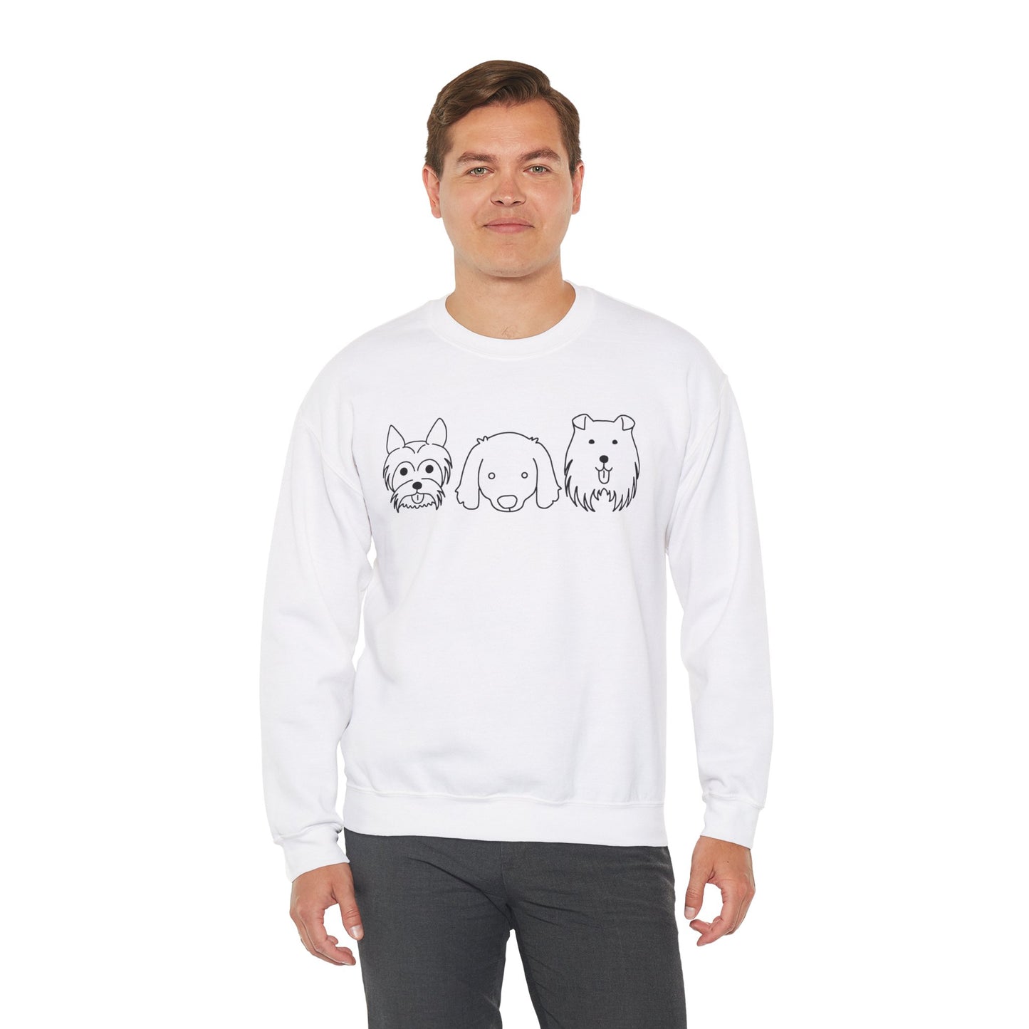 Unisex Heavy Blend™ Crewneck Sweatshirt " 3 Puppies "