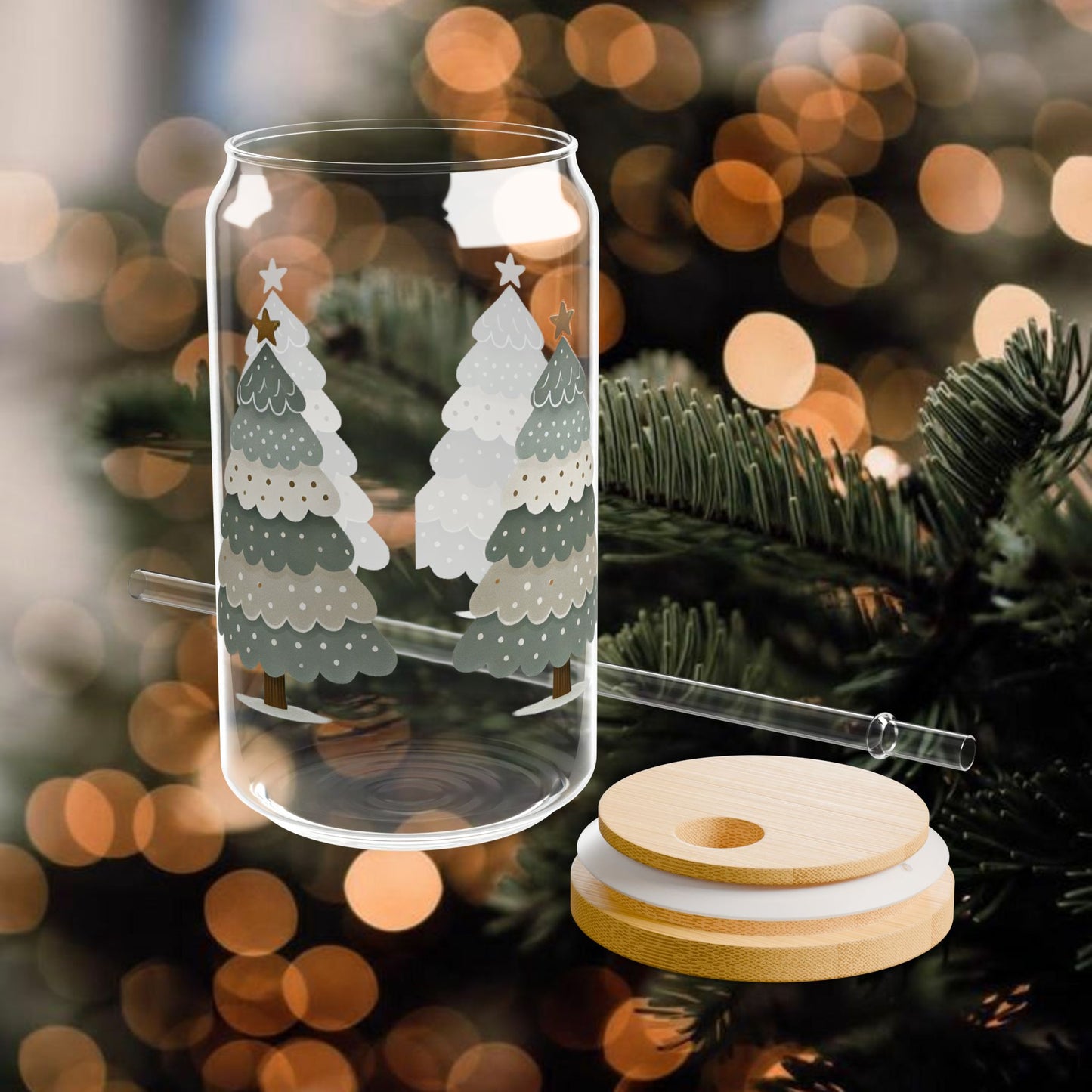 Evergreen Elegance Glass