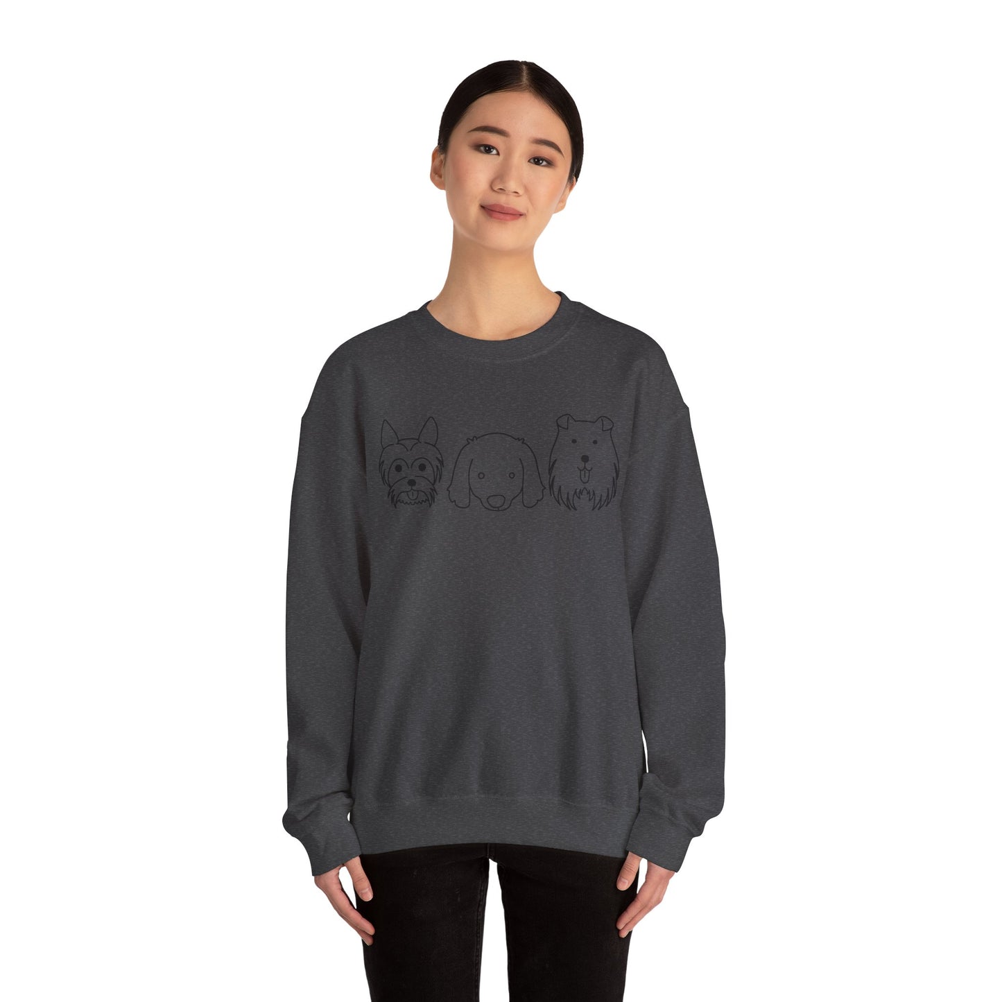Unisex Heavy Blend™ Crewneck Sweatshirt " 3 Puppies "