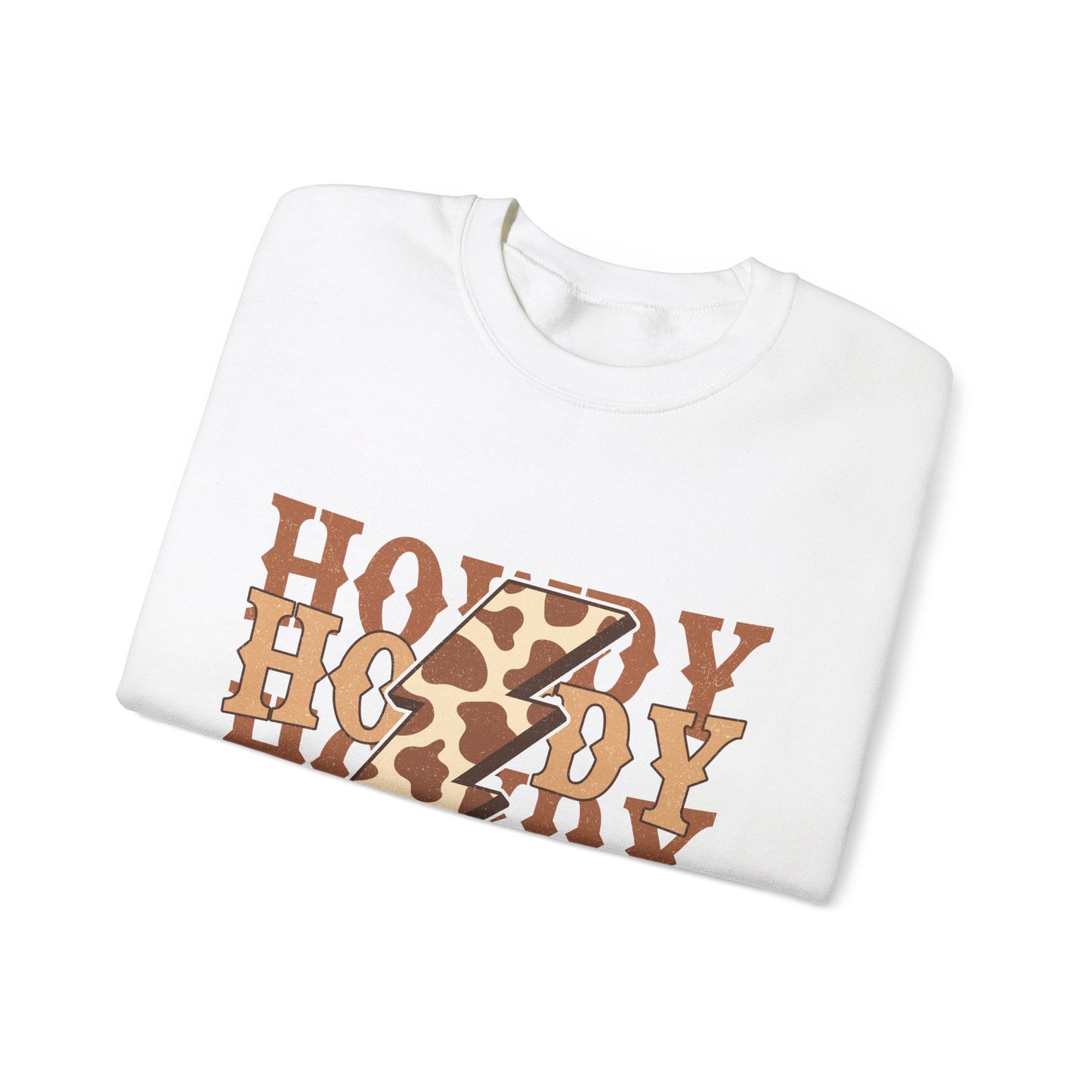 Unisex Heavy Blend™ Crewneck Sweatshirt " Howdy Leopard "