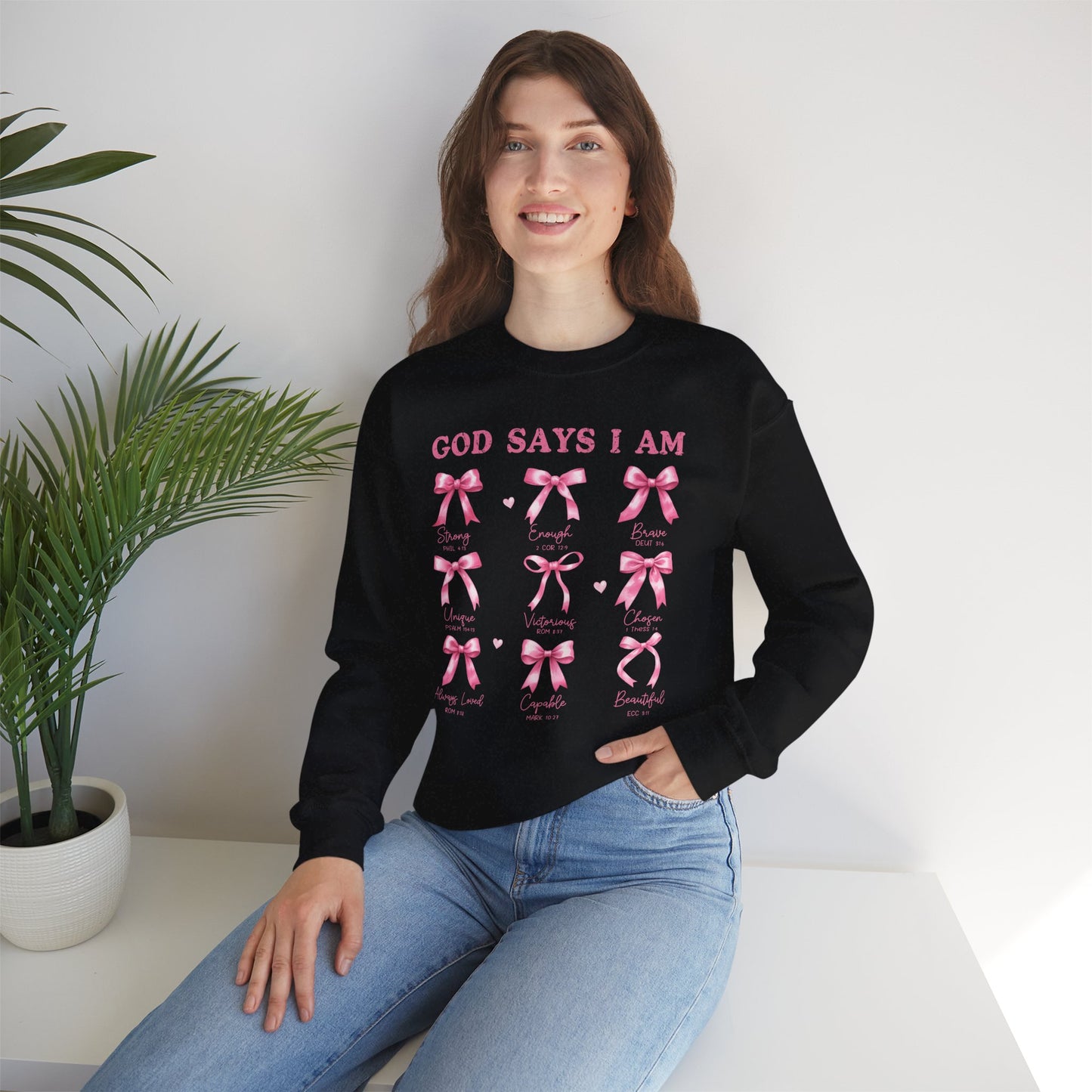 God Says I Am Crewneck Sweatshirt - Unisex