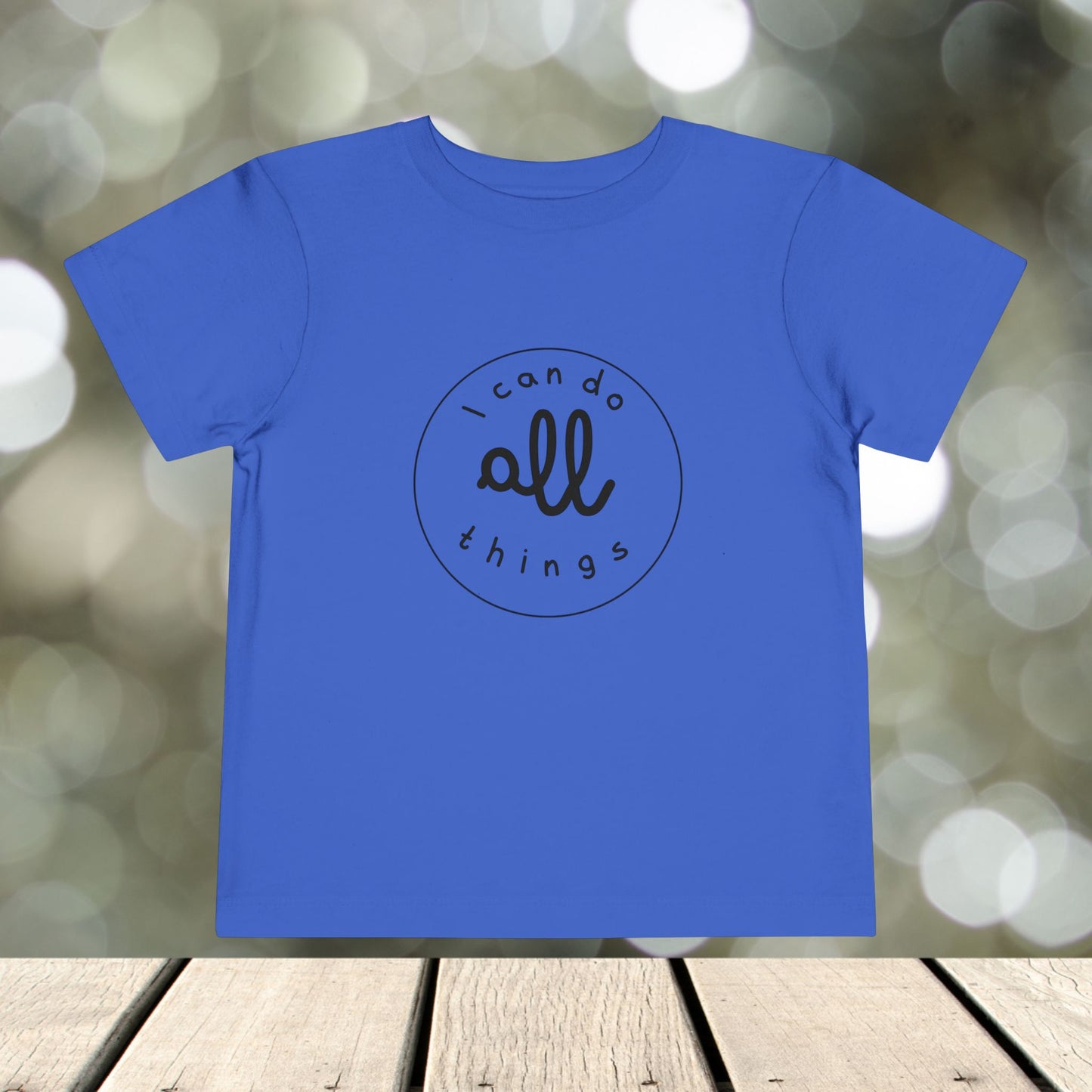 Toddler Short Sleeve Tee " I can do all things"