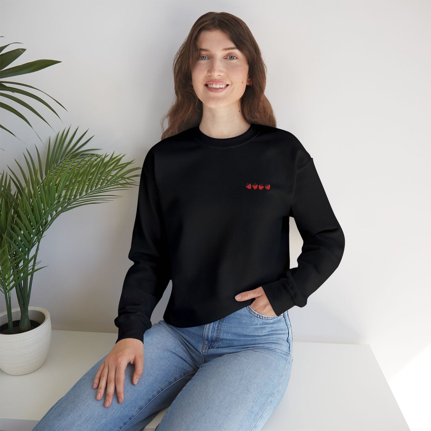 Strawberry Crewneck Sweatshirt - Unisex