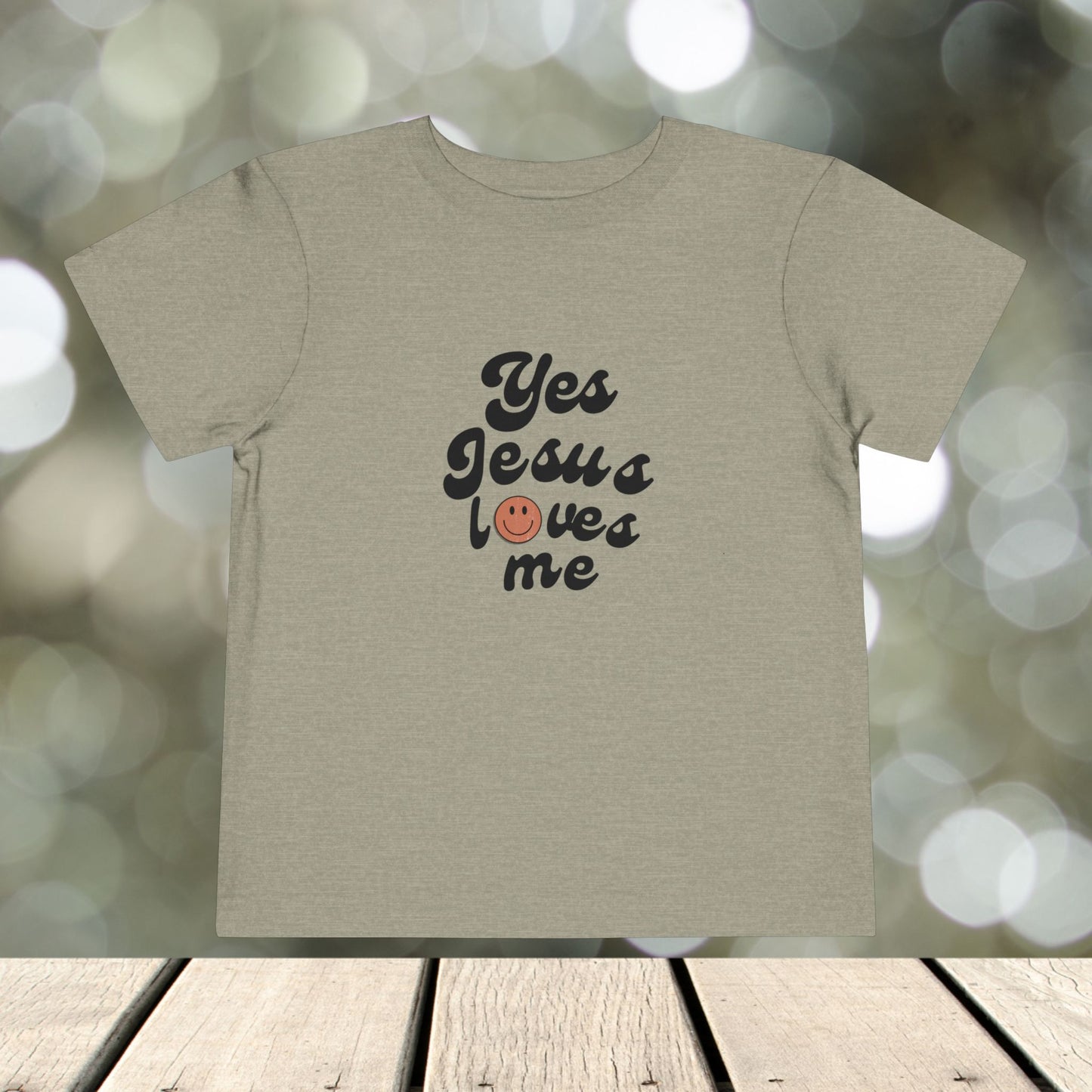 Toddler Short Sleeve Tee " Jesus Loves Me "