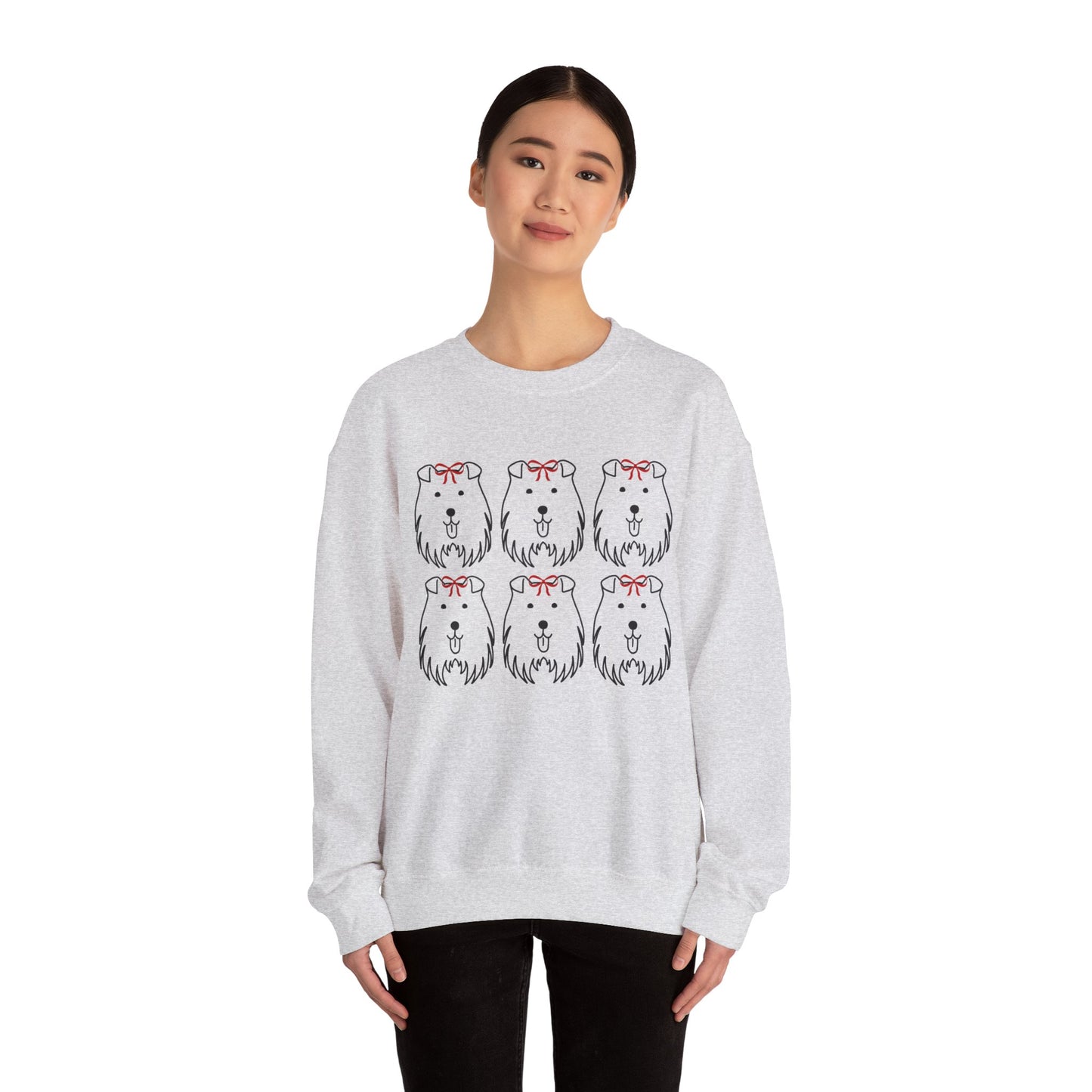 Unisex Heavy Blend™ Crewneck Sweatshirt " Puppy Christmas "