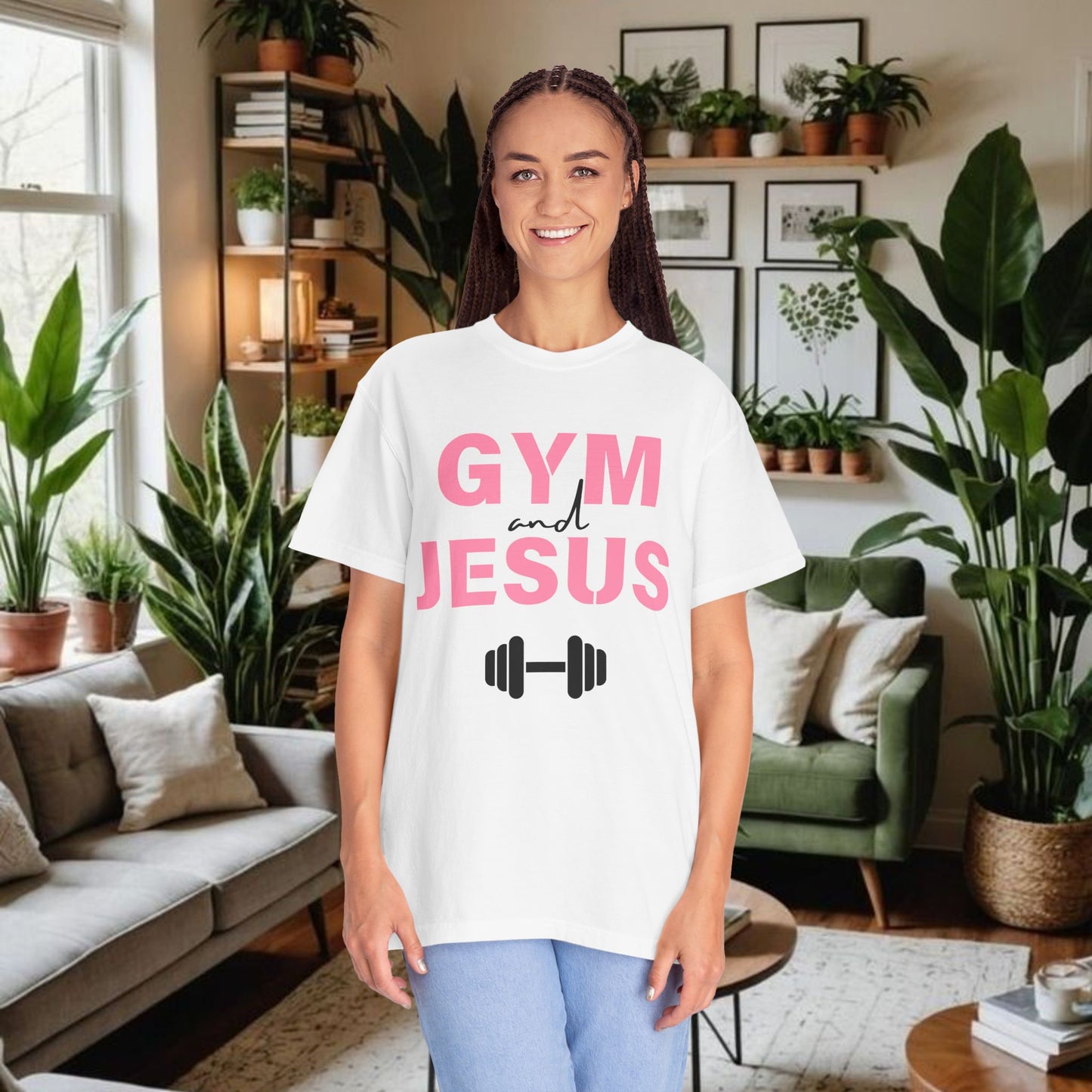 Workout Gym and Jesus Unisex T-Shirt