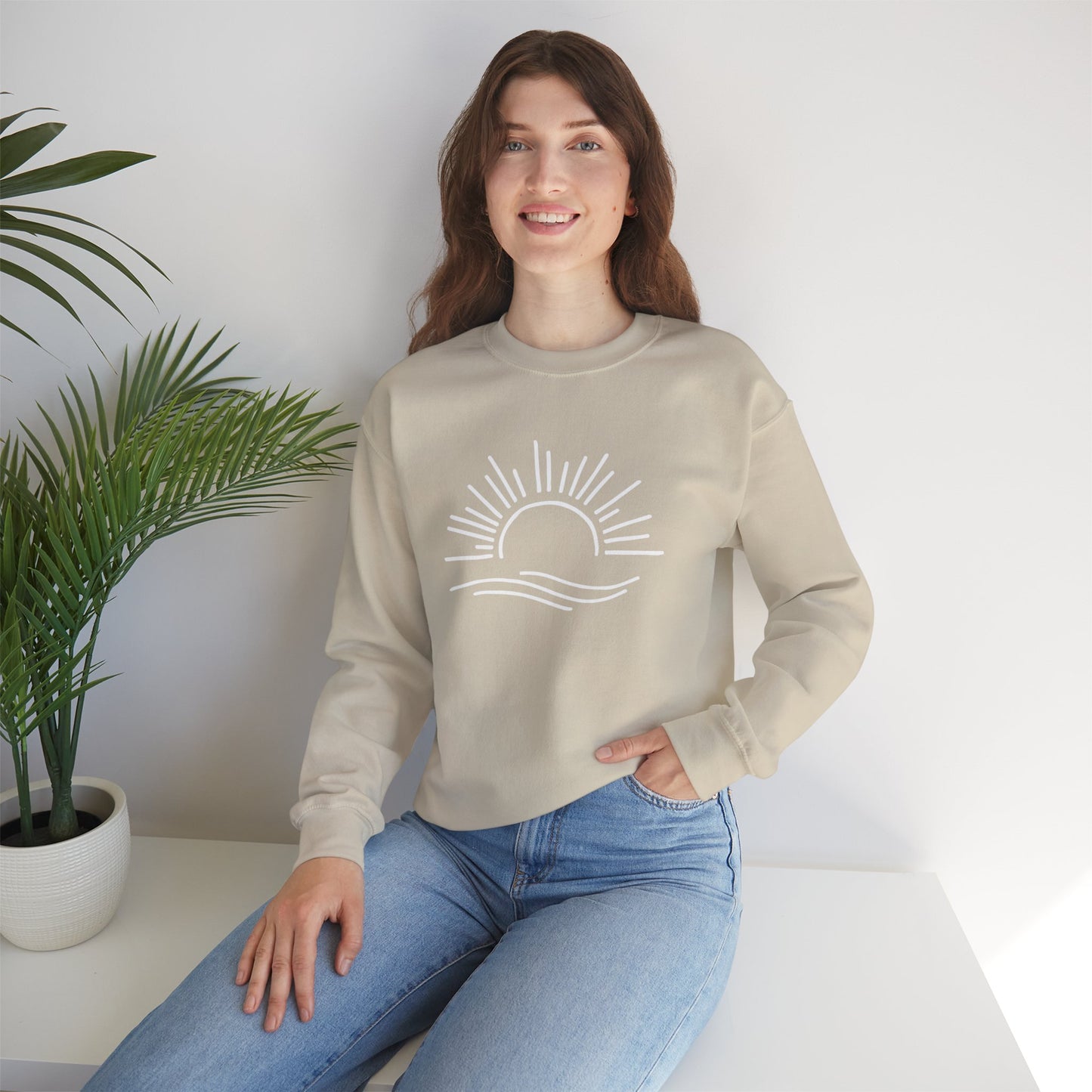 Crewneck Sunshine (white)