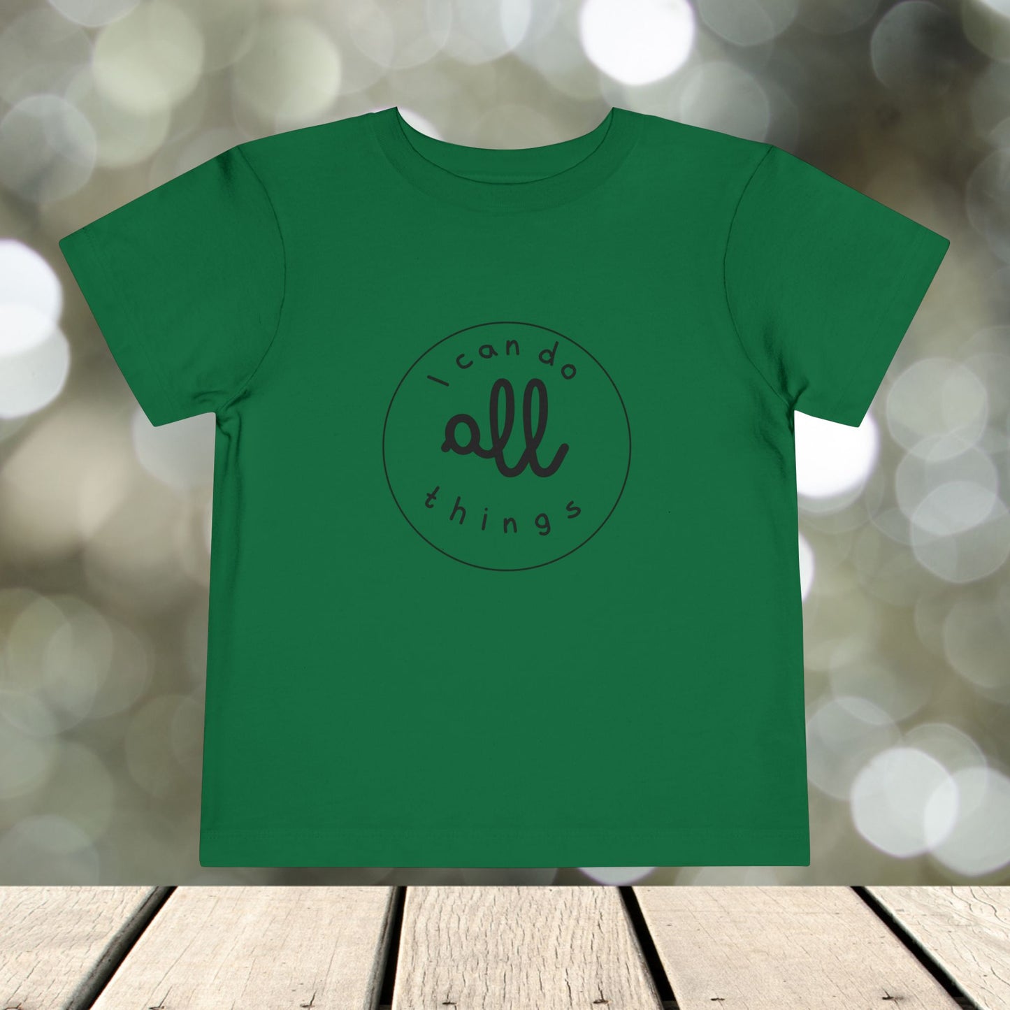 Toddler Short Sleeve Tee " I can do all things"