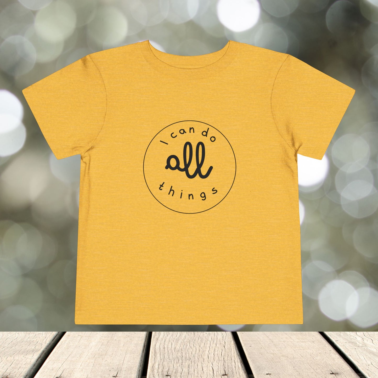 Toddler Short Sleeve Tee " I can do all things"