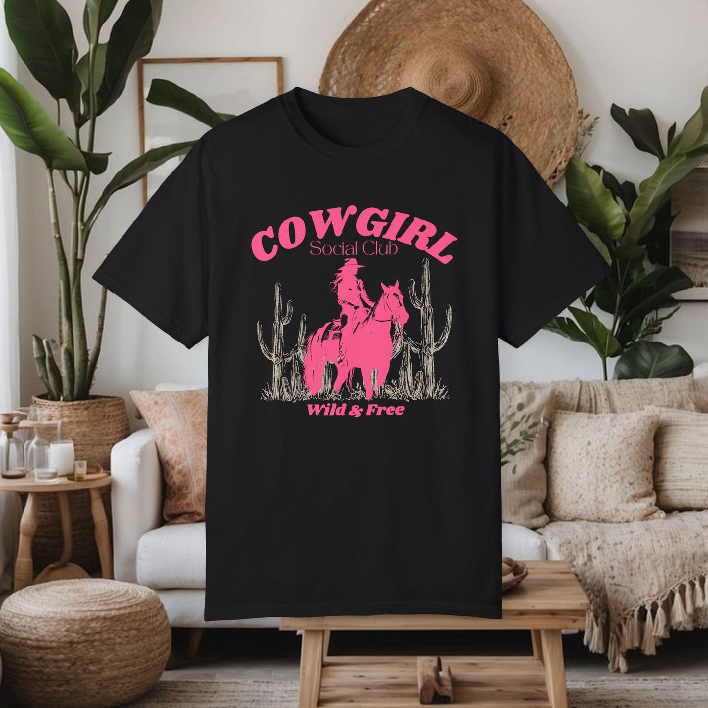 Pink Cowgirl T-shirt - Comfy Comfort Colors