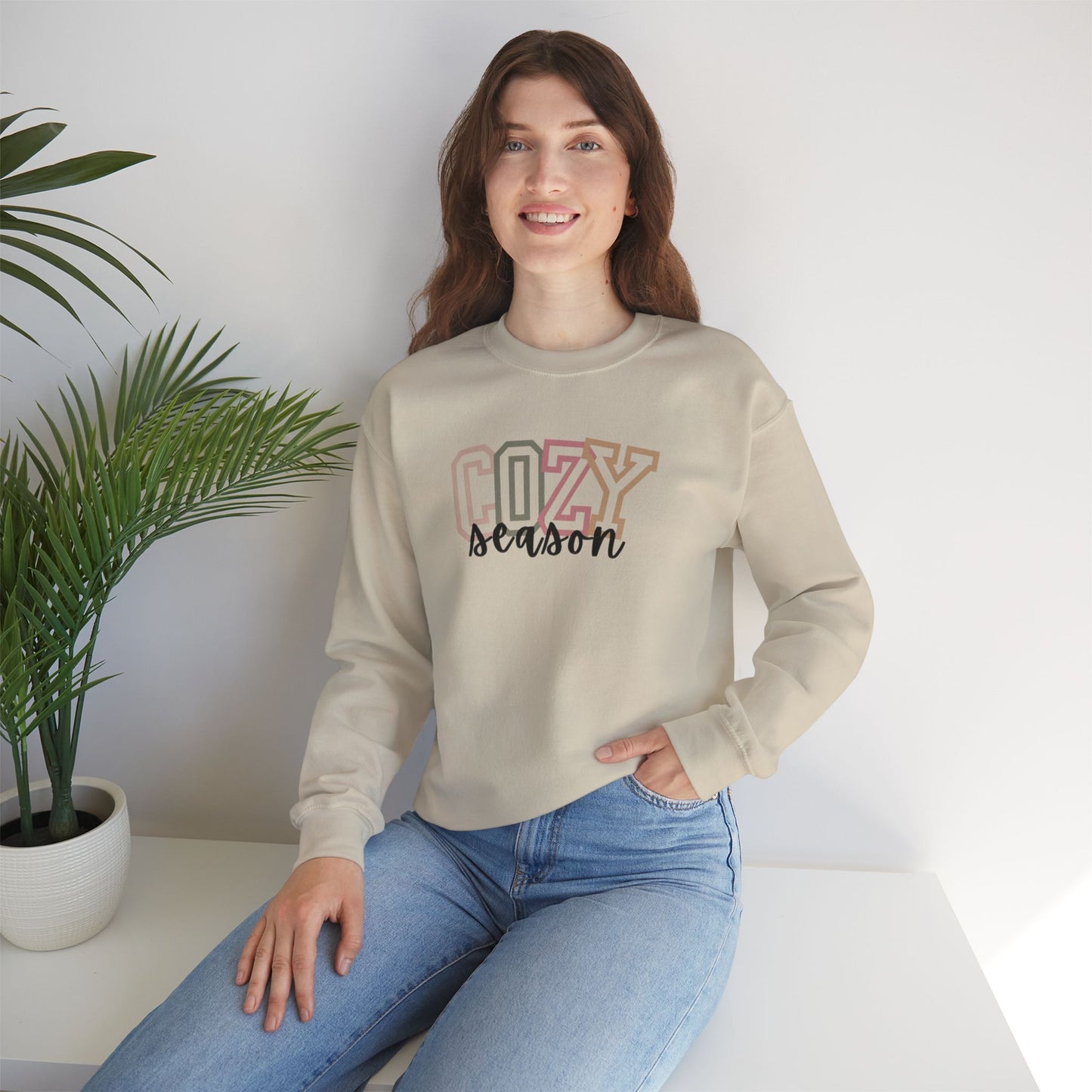 Cozy Crewneck "cheery colors"