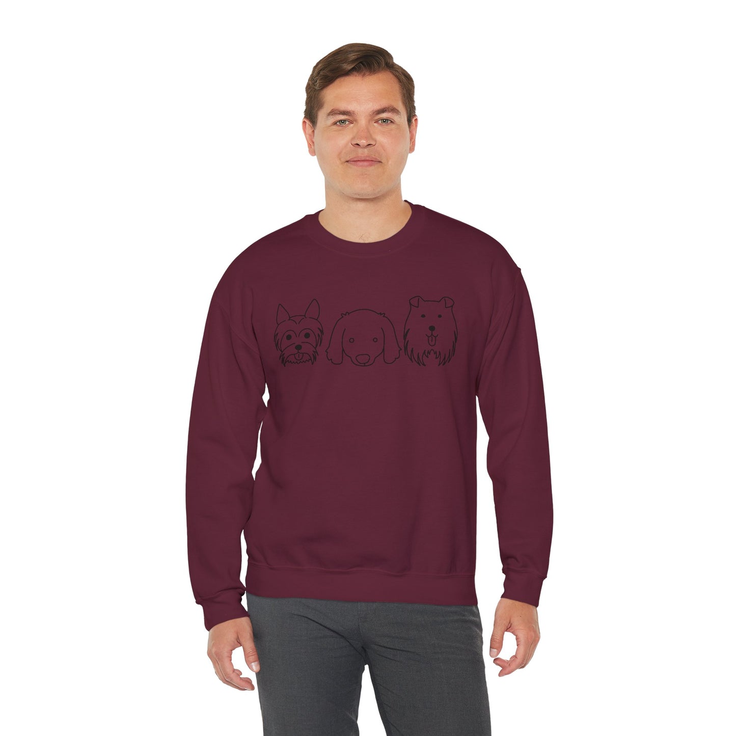 Unisex Heavy Blend™ Crewneck Sweatshirt " 3 Puppies "