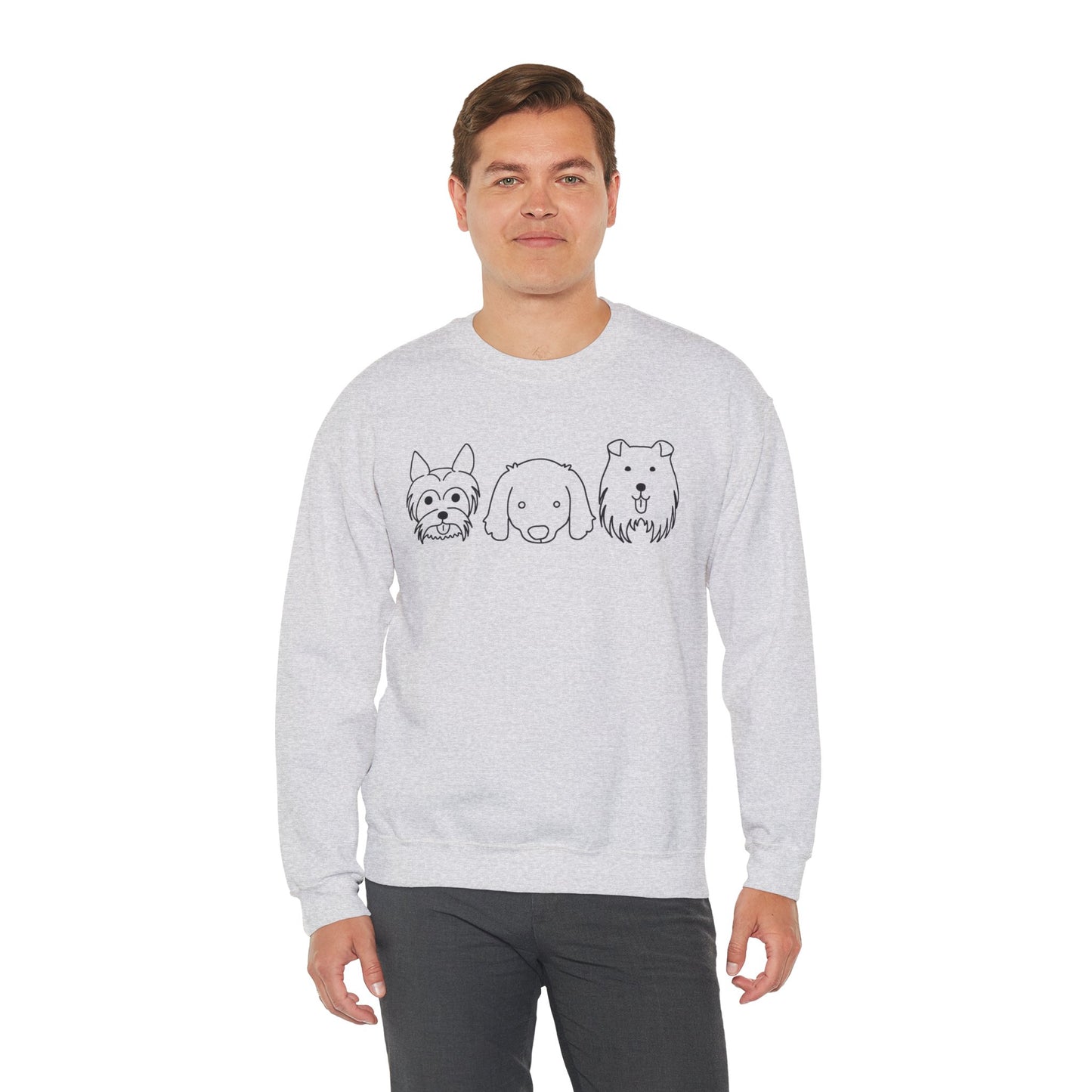 Unisex Heavy Blend™ Crewneck Sweatshirt " 3 Puppies "