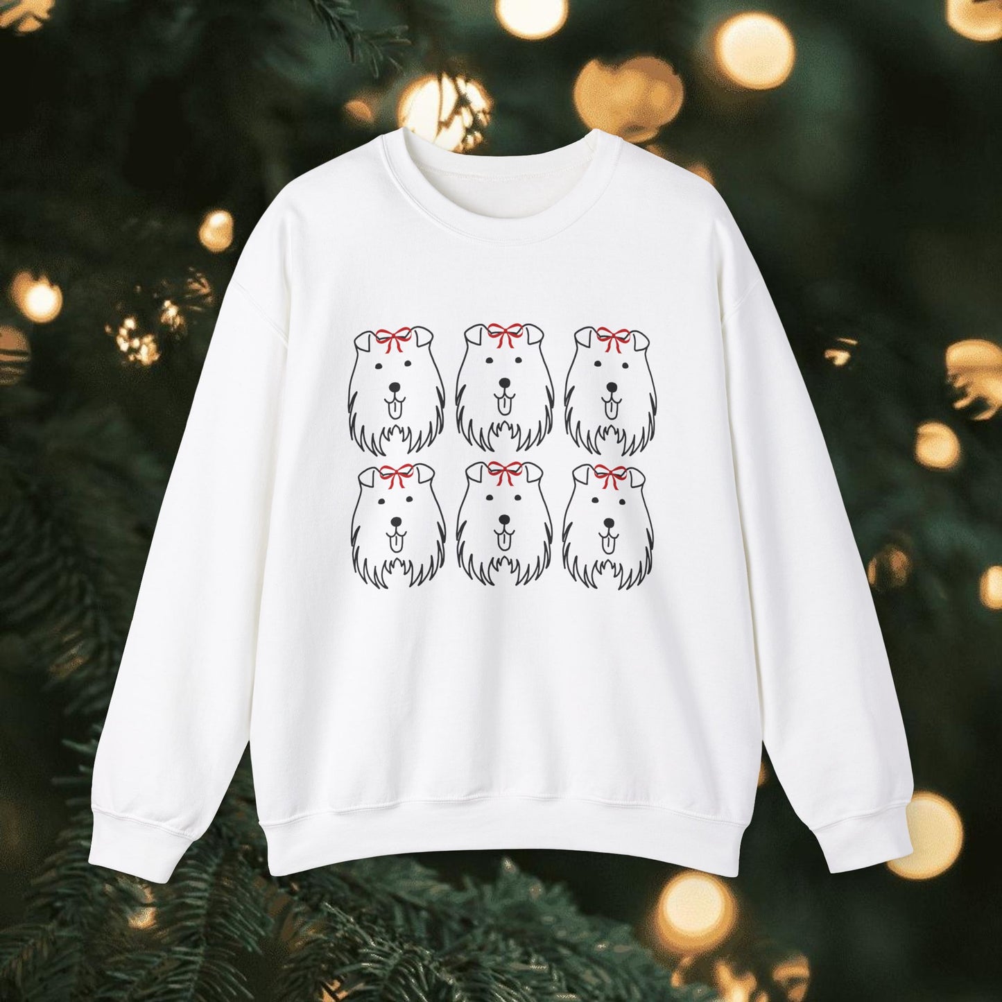 Unisex Heavy Blend™ Crewneck Sweatshirt " Puppy Christmas "