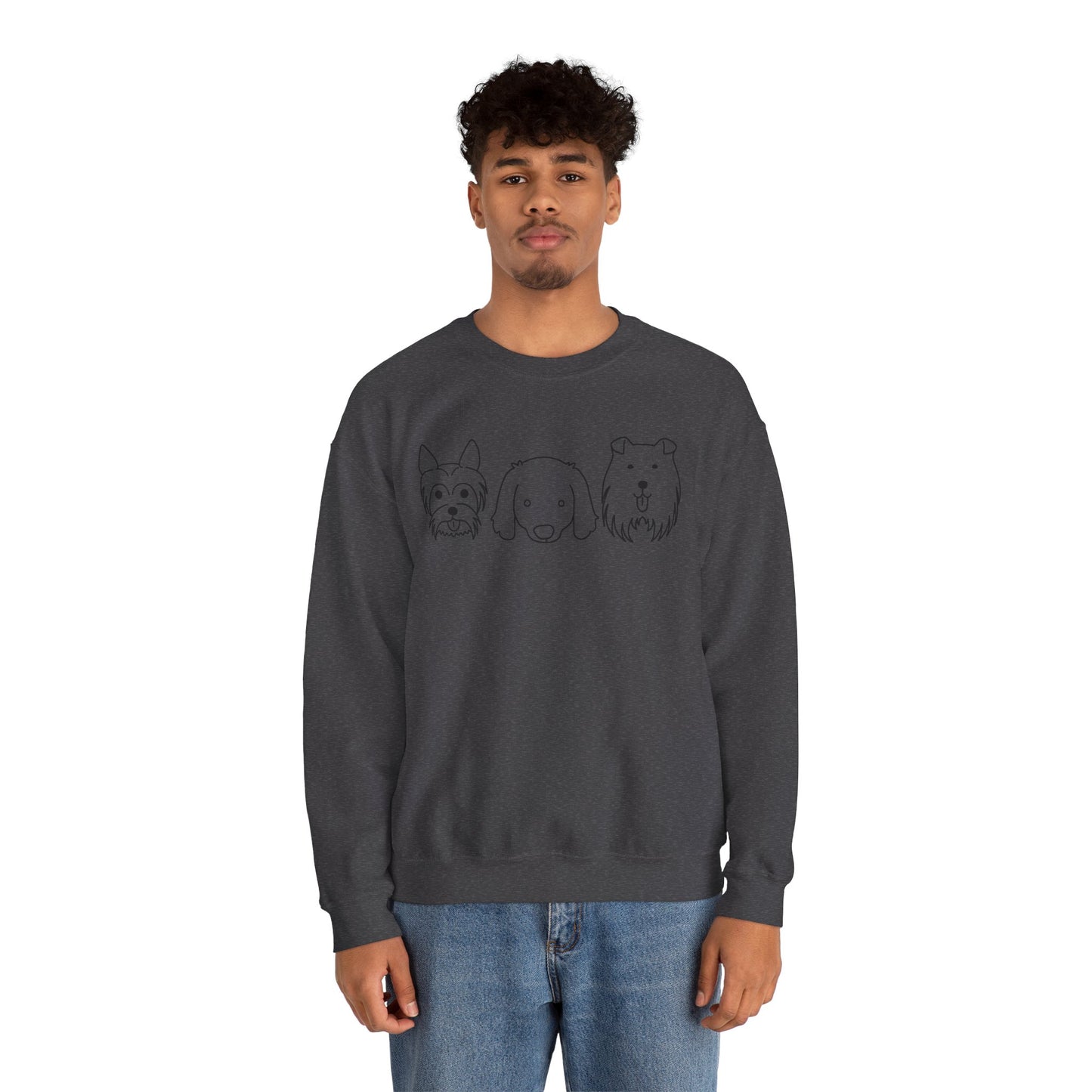 Unisex Heavy Blend™ Crewneck Sweatshirt " 3 Puppies "