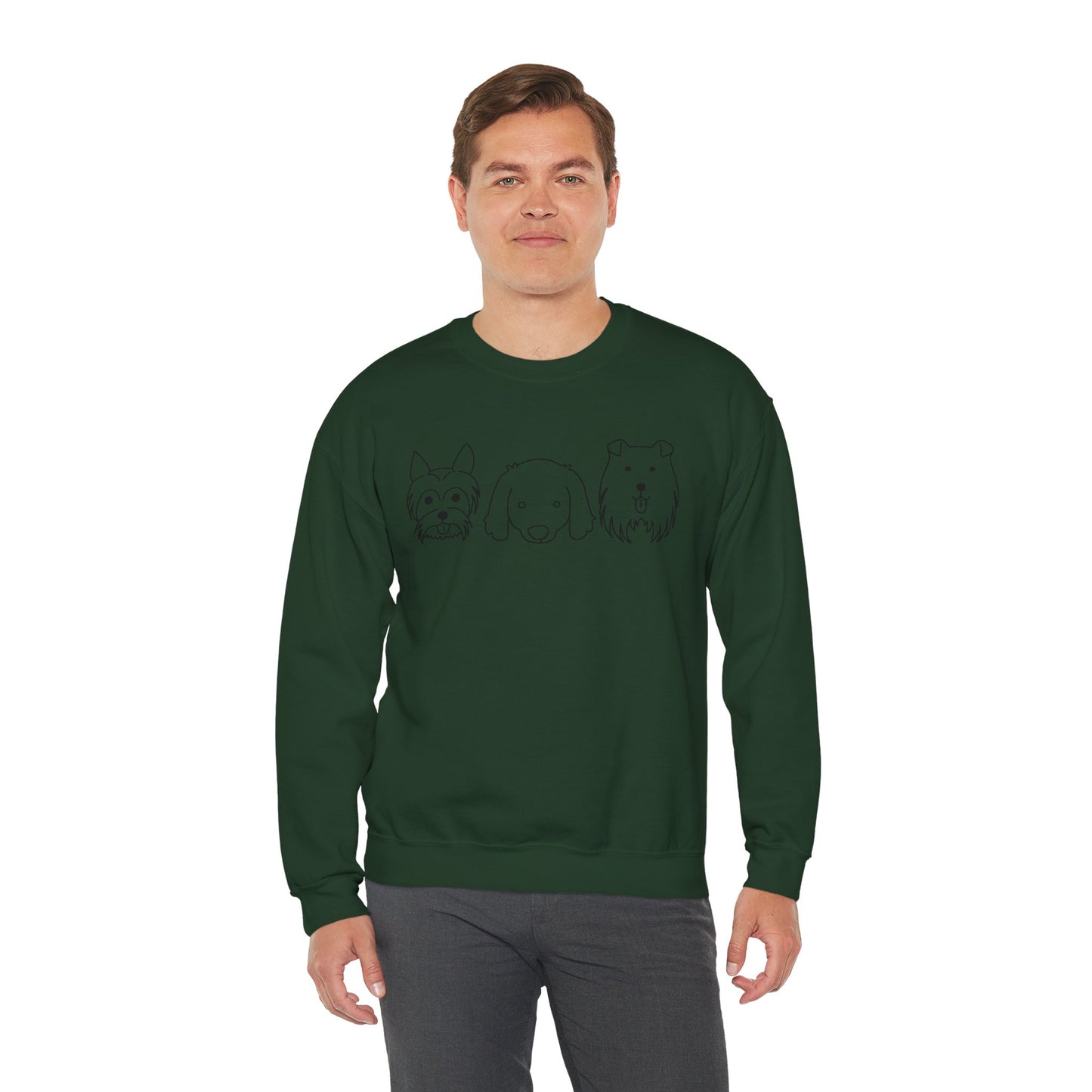 Unisex Heavy Blend™ Crewneck Sweatshirt " 3 Puppies "