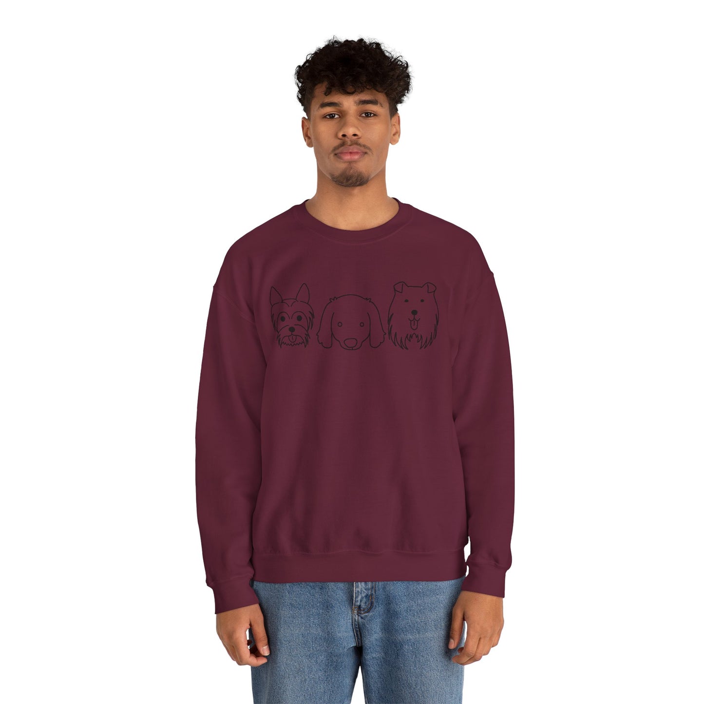 Unisex Heavy Blend™ Crewneck Sweatshirt " 3 Puppies "