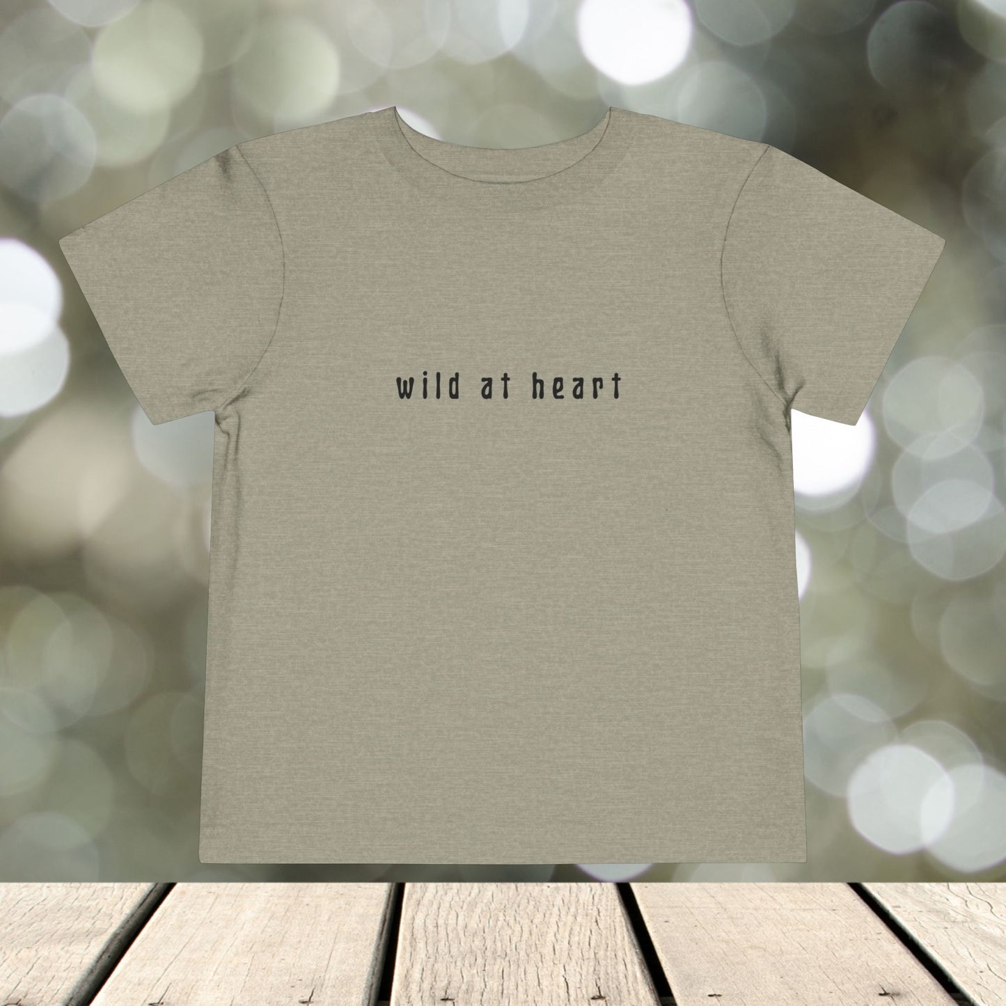 Toddler Short Sleeve Tee " WIlD AT HEART"