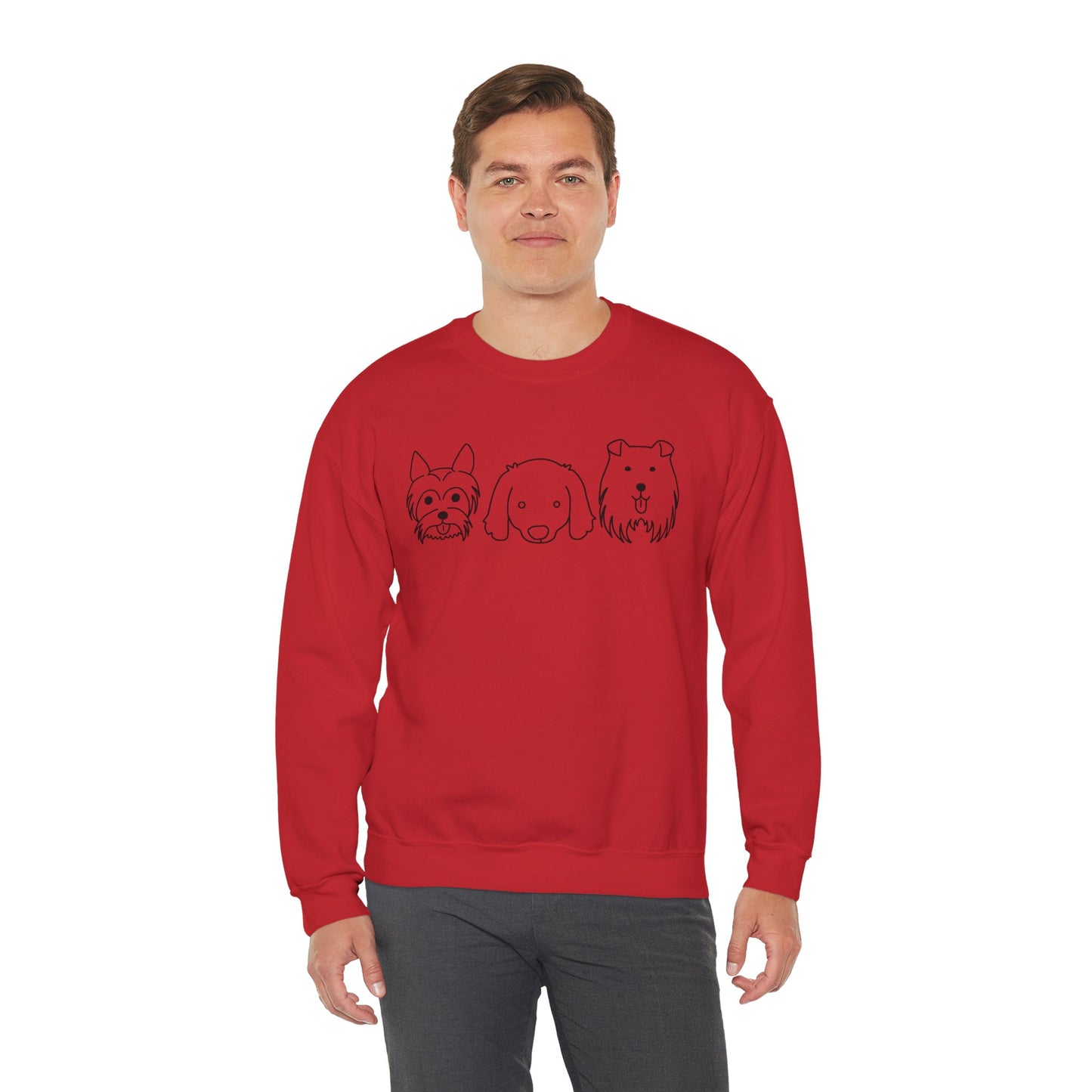 Unisex Heavy Blend™ Crewneck Sweatshirt " 3 Puppies "