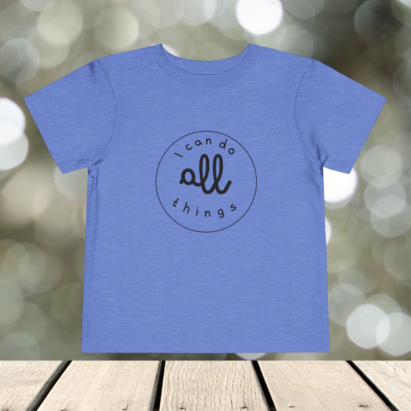 Toddler Short Sleeve Tee " I can do all things"