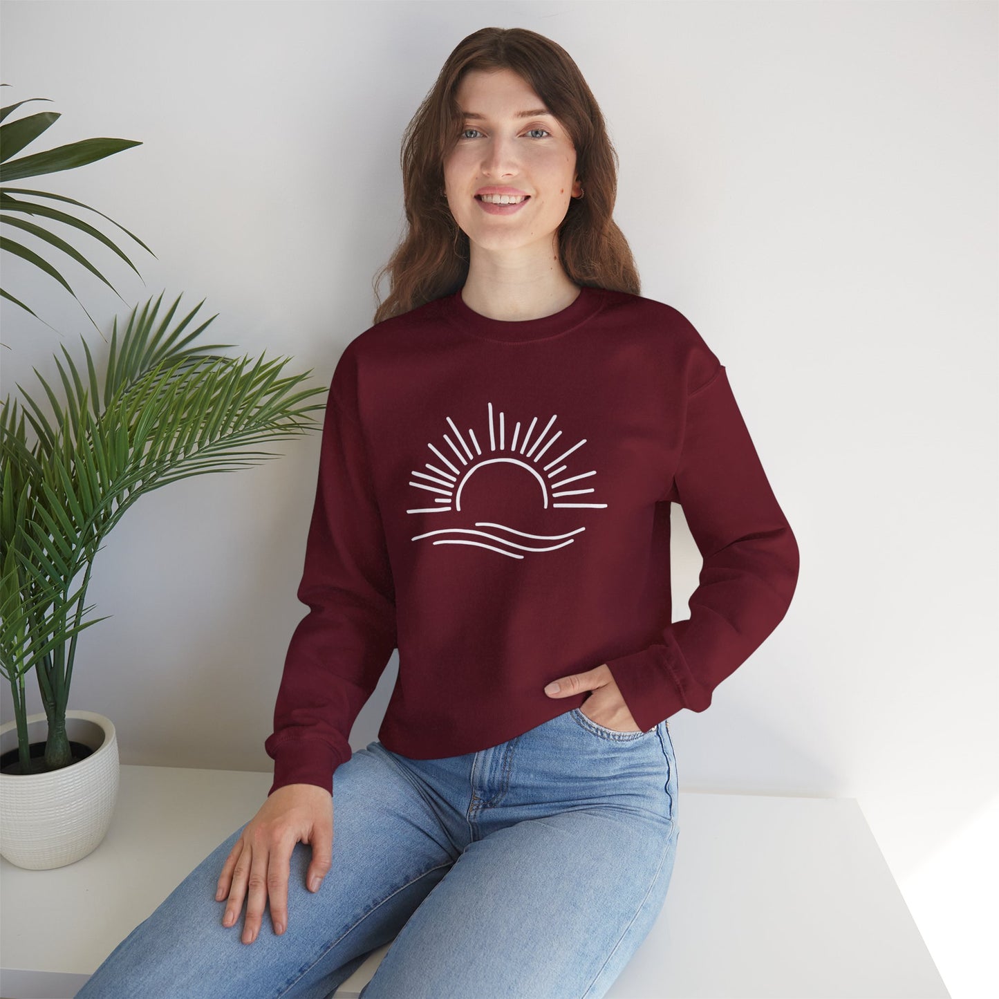 Crewneck Sunshine (white)