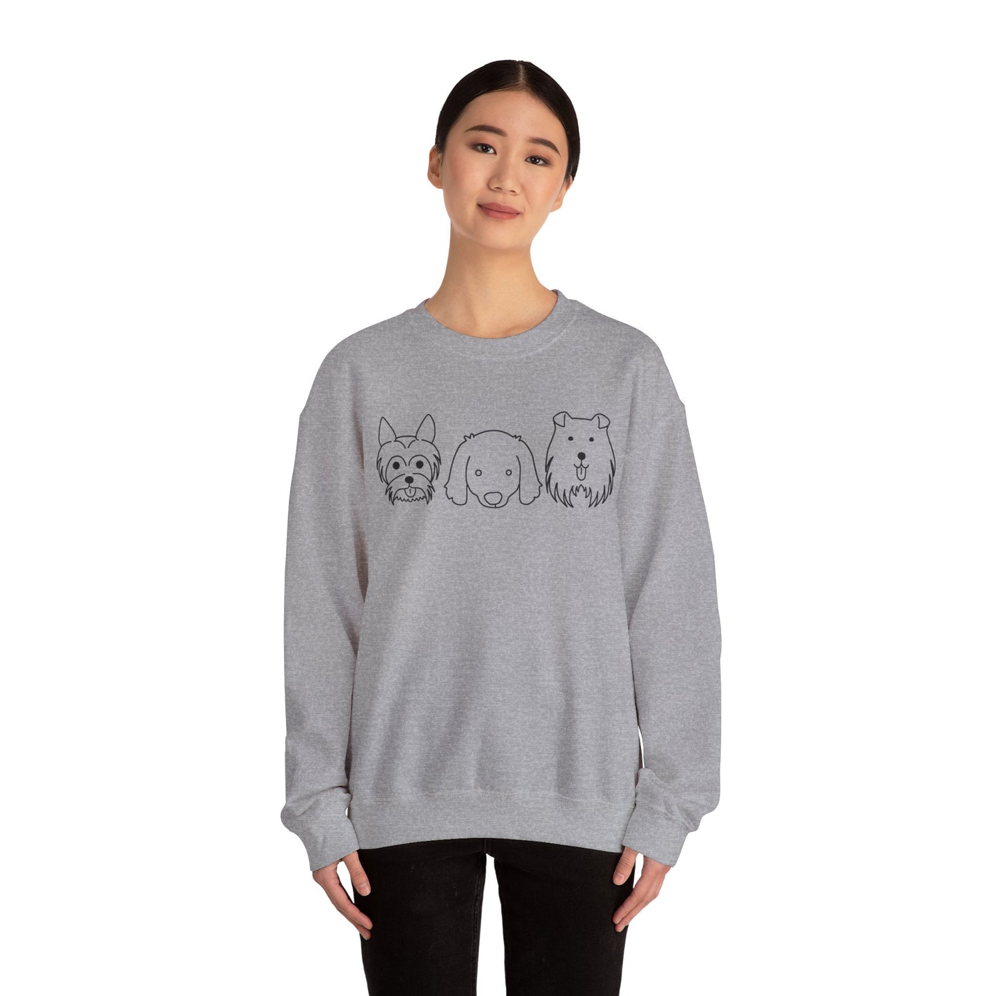 Unisex Heavy Blend™ Crewneck Sweatshirt " 3 Puppies "