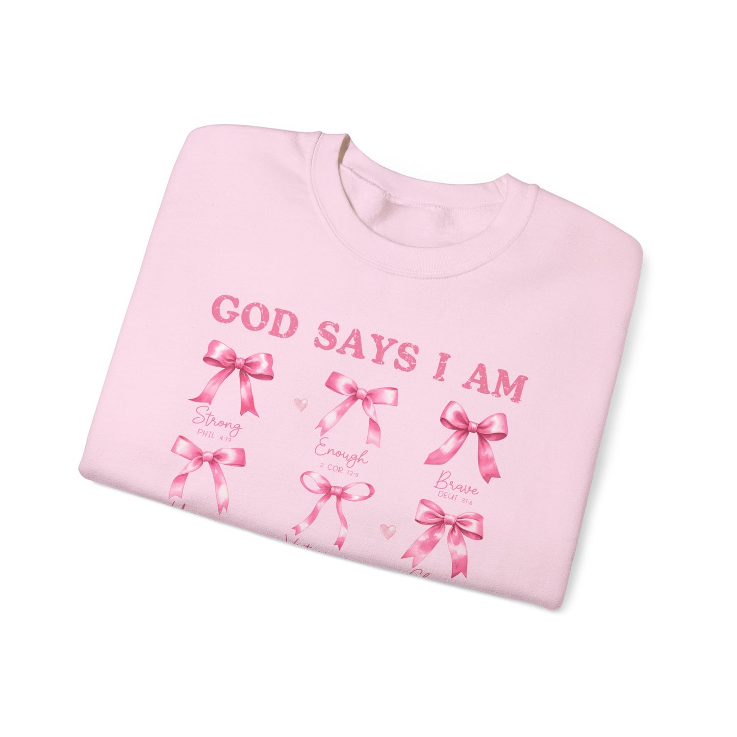 God Says I Am Crewneck Sweatshirt - Unisex