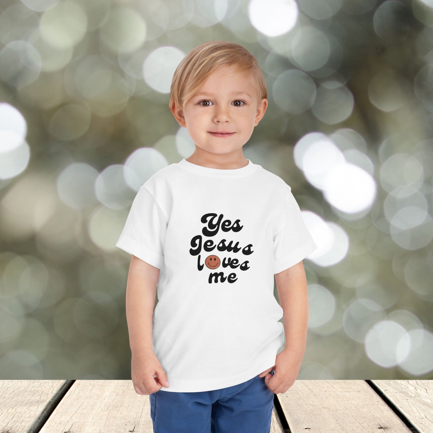 Toddler Short Sleeve Tee " Jesus Loves Me "