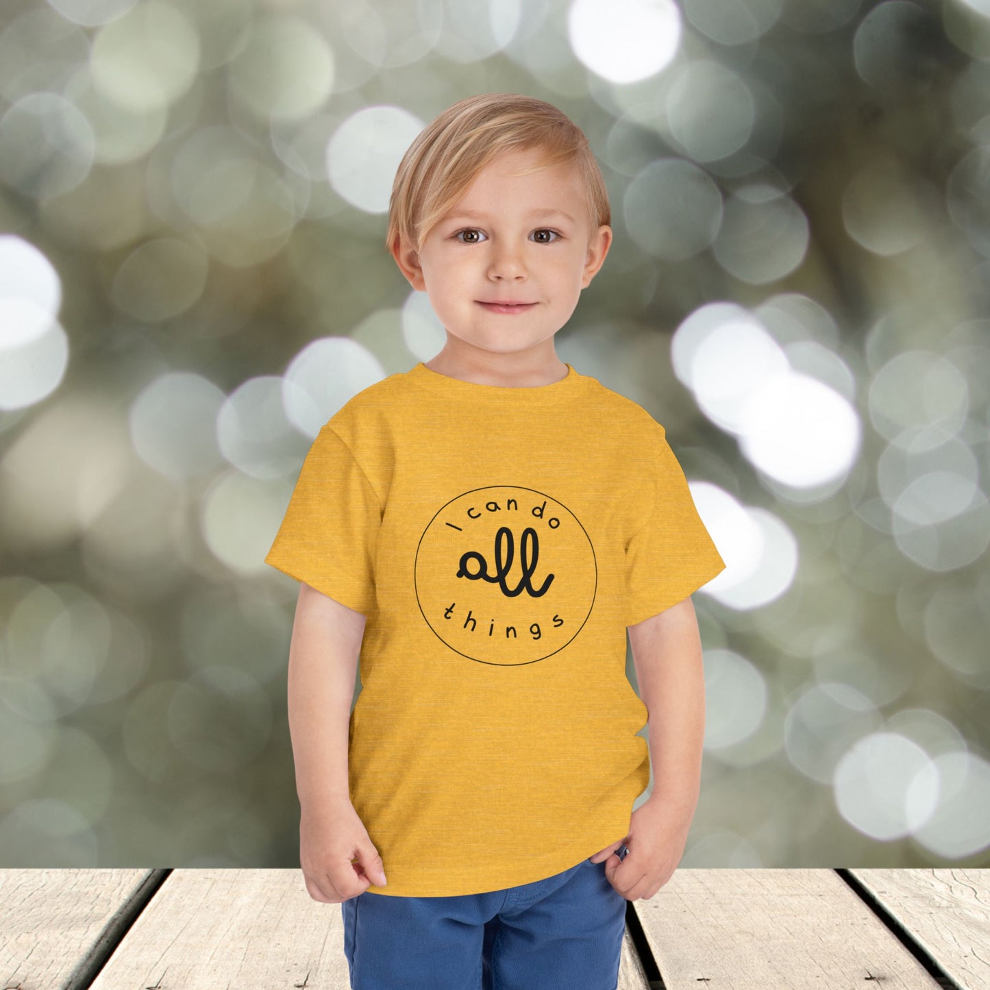 Toddler Short Sleeve Tee " I can do all things"