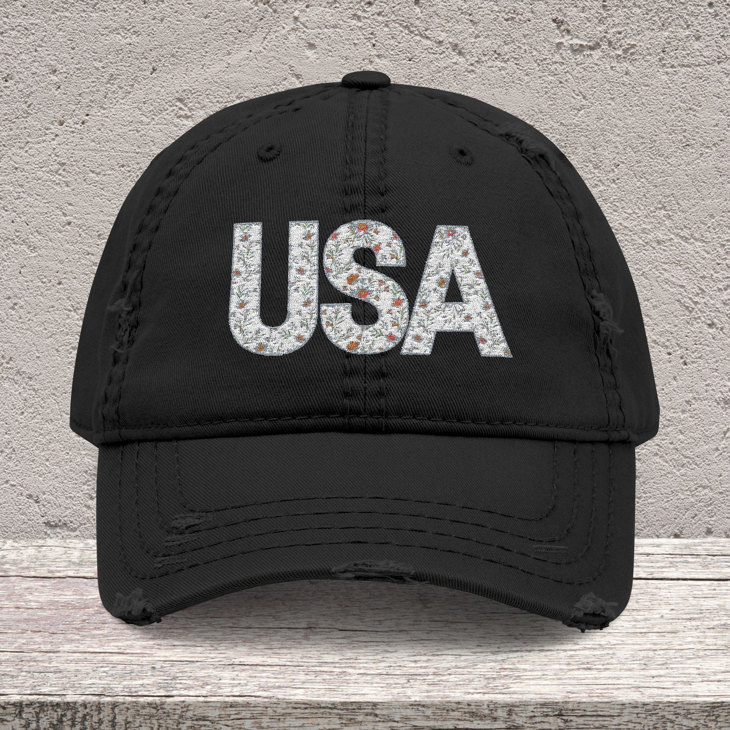 Embroidered Dad Hat - Fun Trendy Design Floral