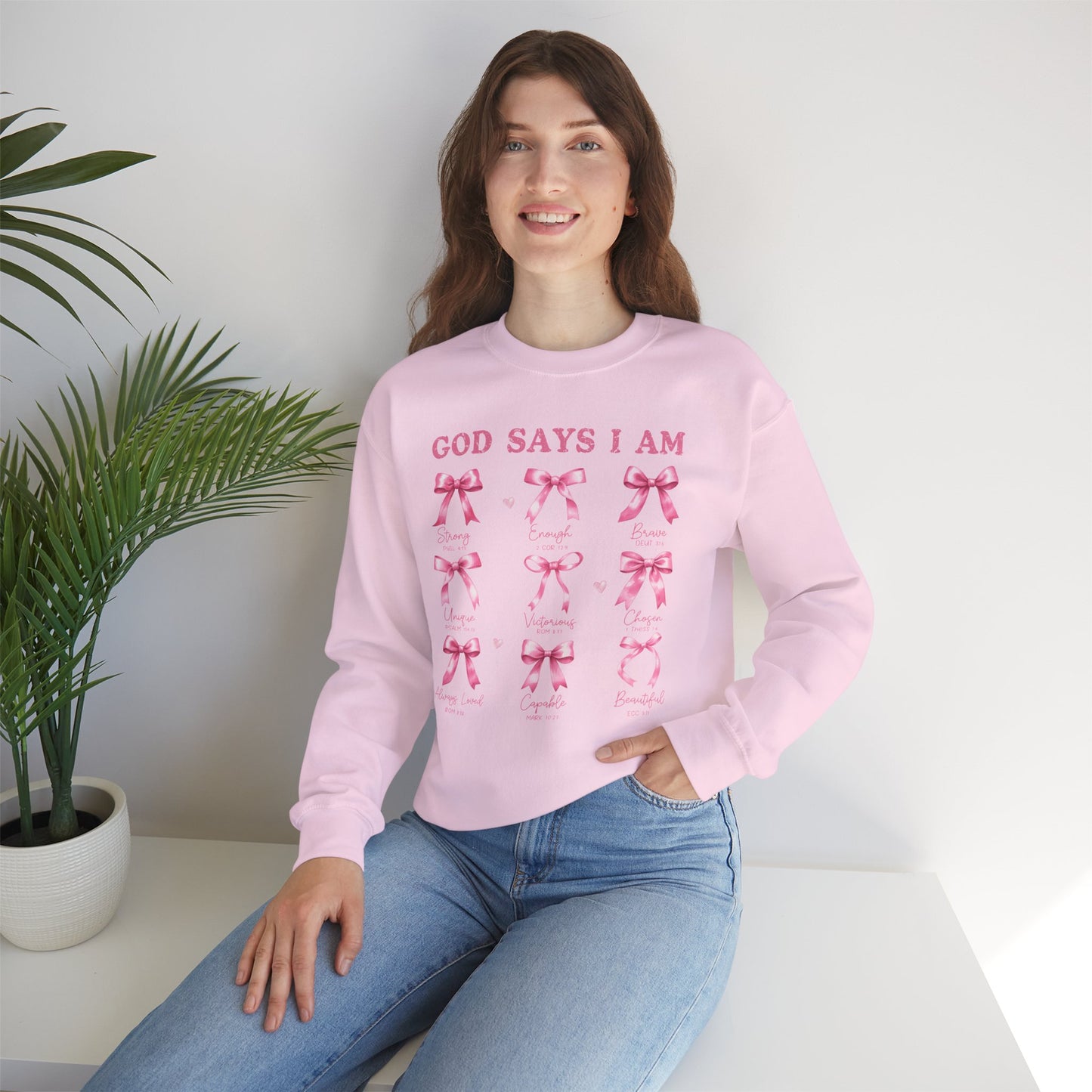 God Says I Am Crewneck Sweatshirt - Unisex