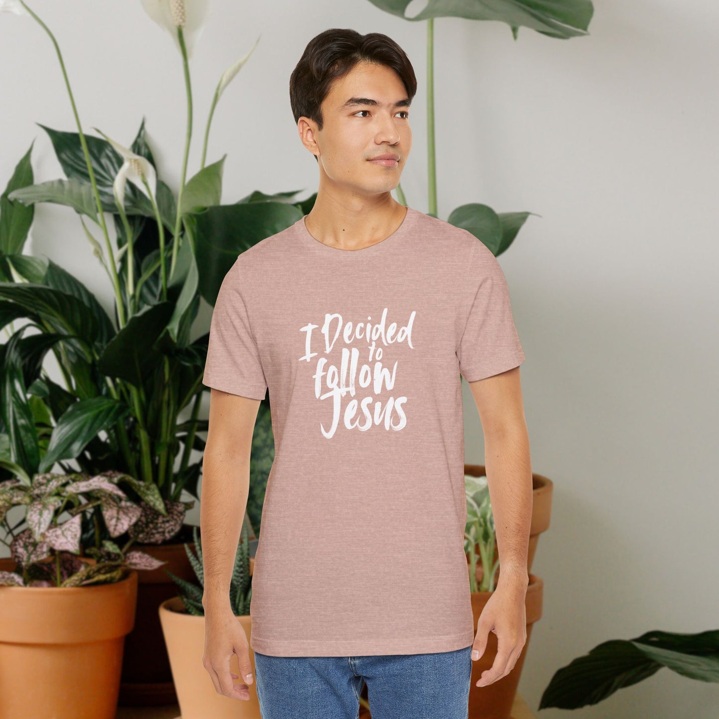 I decided to follow Jesus " white words"