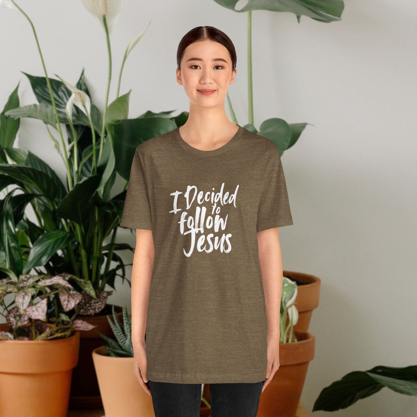 I decided to follow Jesus " white words"