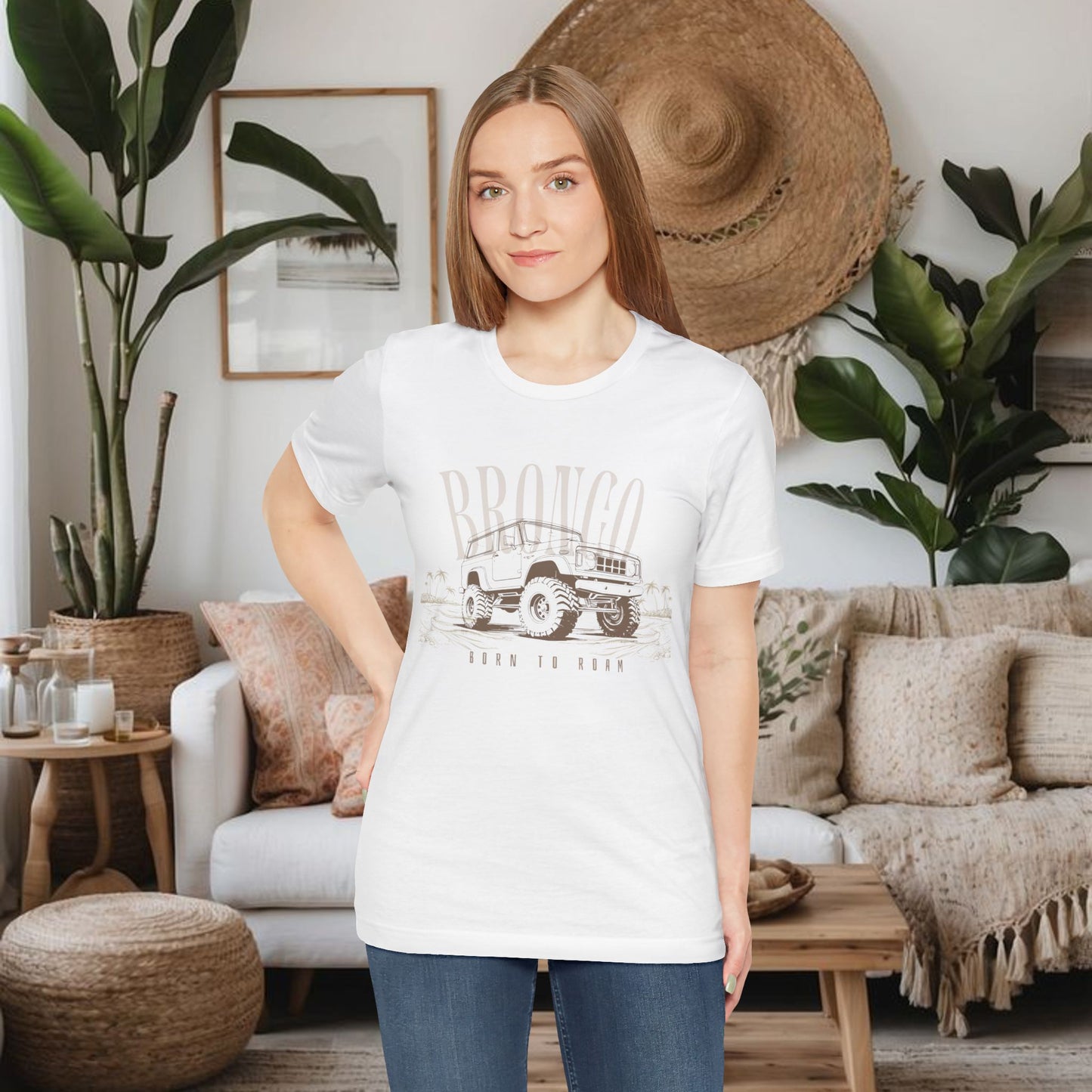 BRONCO BORN TO ROAM TEE
