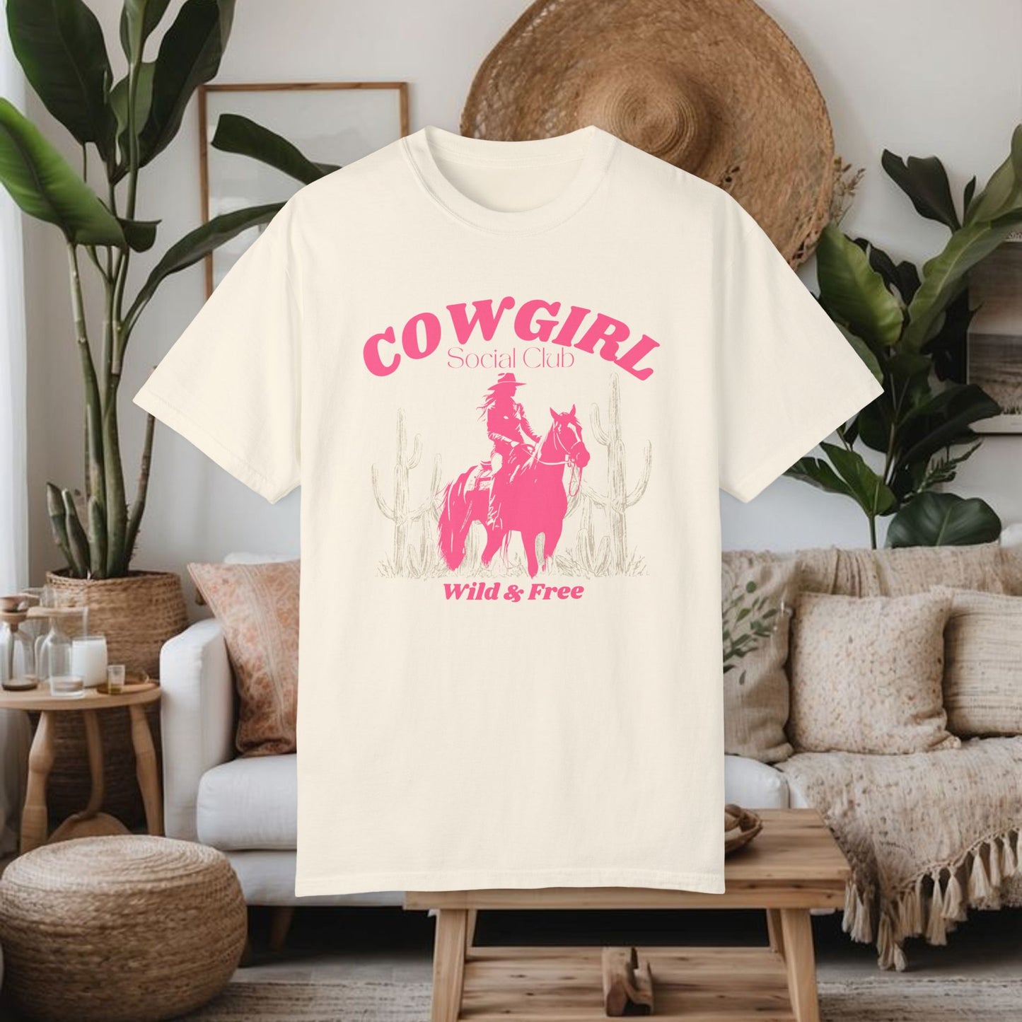 Pink Cowgirl T-shirt - Comfy Comfort Colors