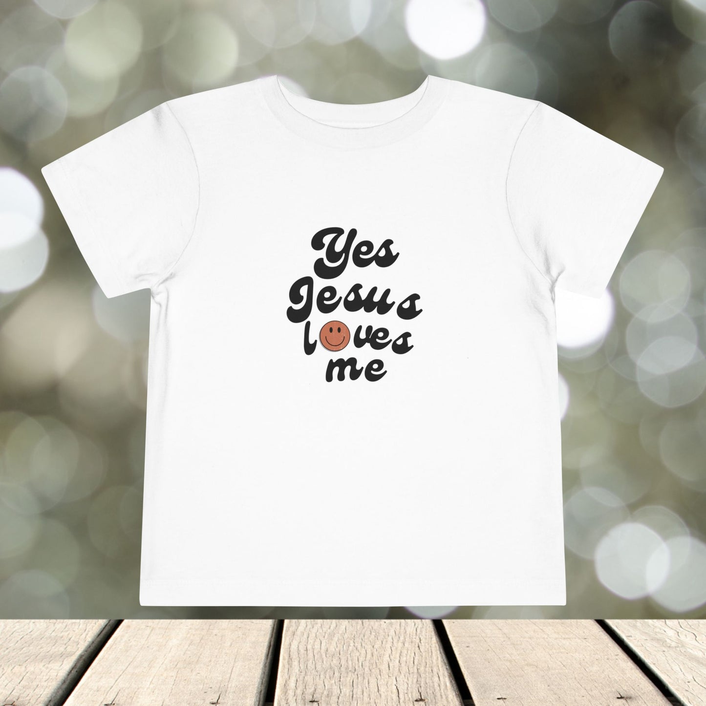 Toddler Short Sleeve Tee " Jesus Loves Me "