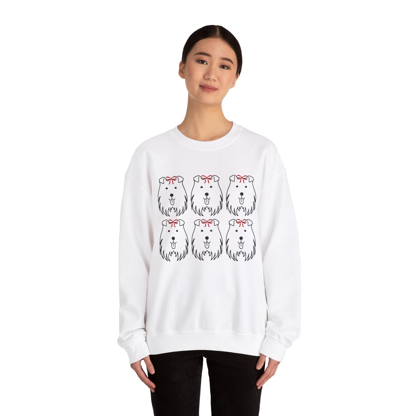 Unisex Heavy Blend™ Crewneck Sweatshirt " Puppy Christmas "