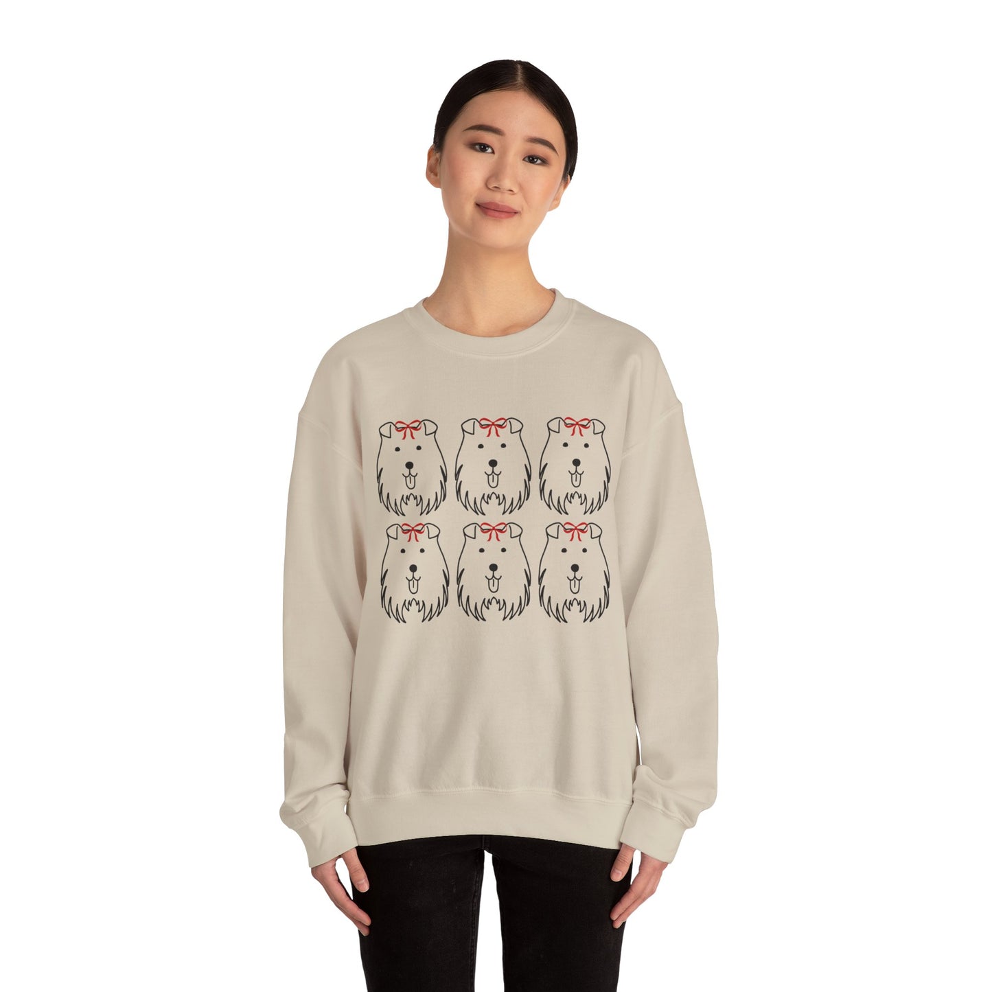 Unisex Heavy Blend™ Crewneck Sweatshirt " Puppy Christmas "