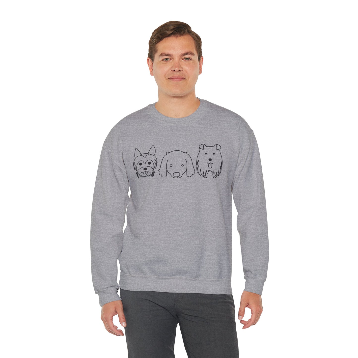 Unisex Heavy Blend™ Crewneck Sweatshirt " 3 Puppies "