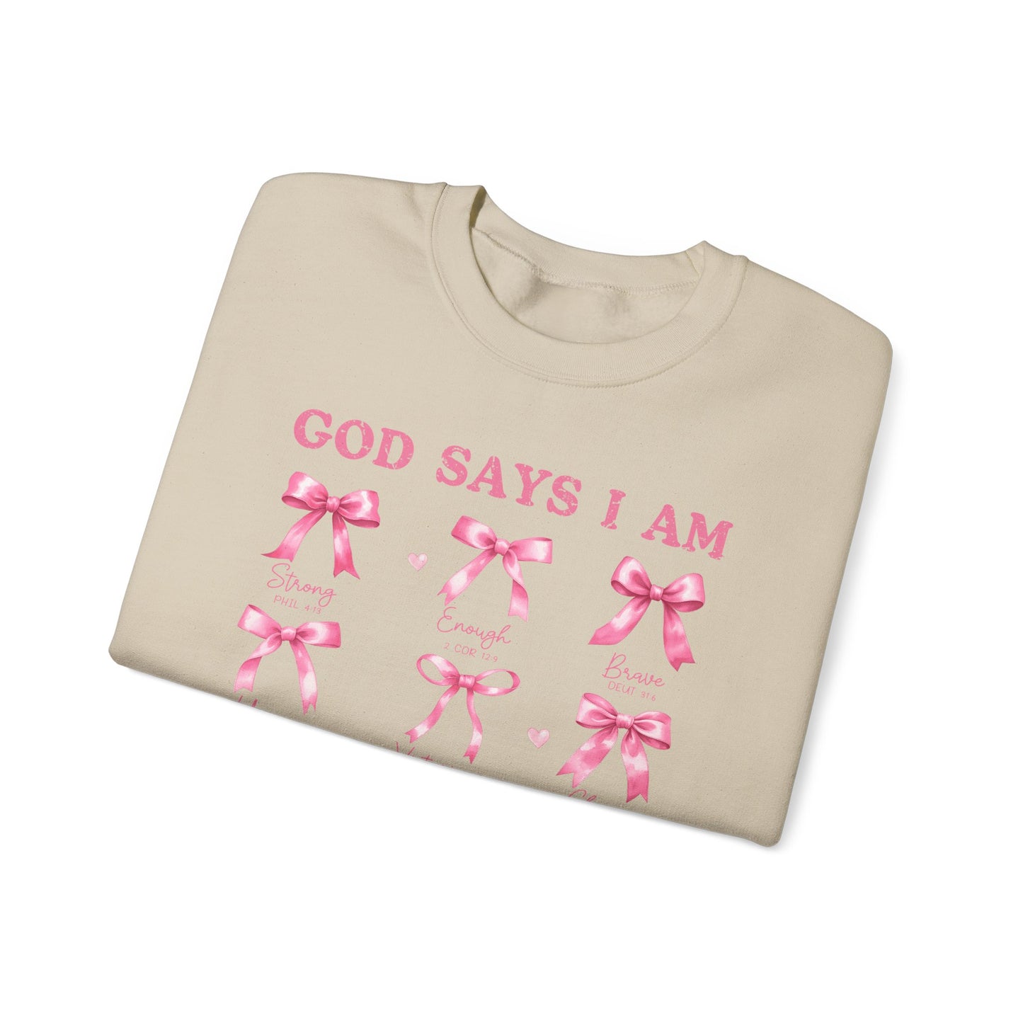 God Says I Am Crewneck Sweatshirt - Unisex
