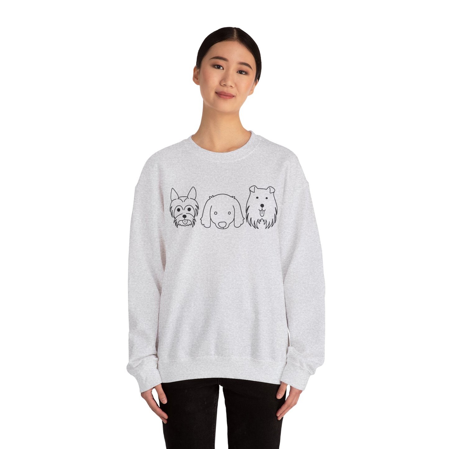 Unisex Heavy Blend™ Crewneck Sweatshirt " 3 Puppies "
